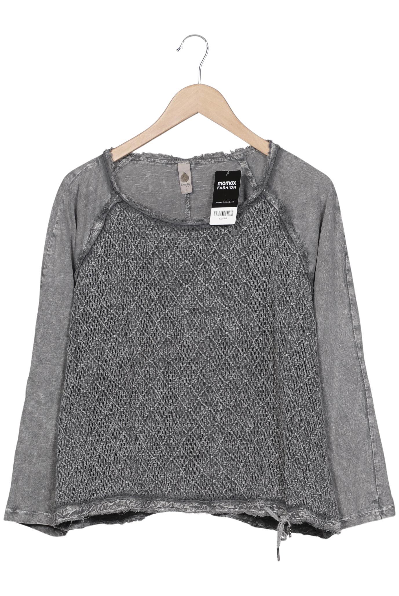 

tredy Damen Langarmshirt, grau, Gr. 44
