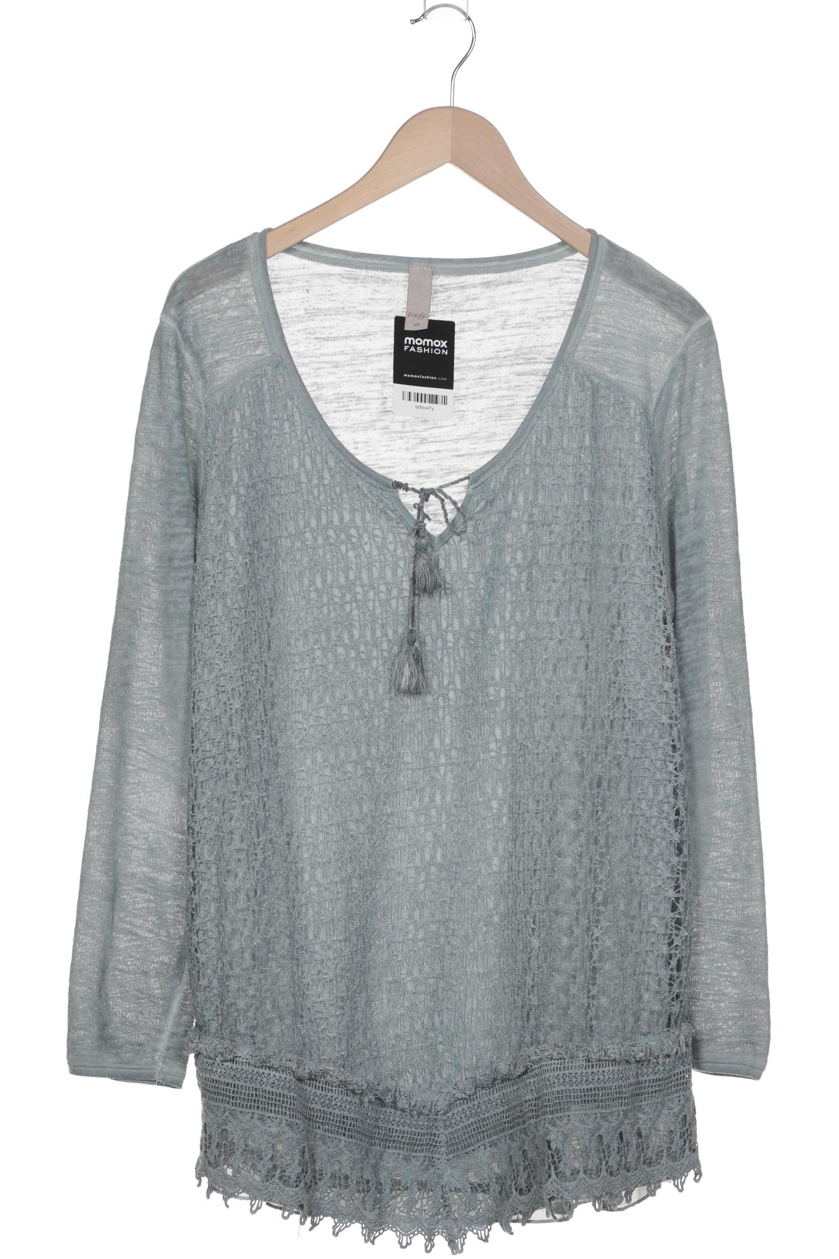 

tredy Damen Langarmshirt, blau, Gr. 48