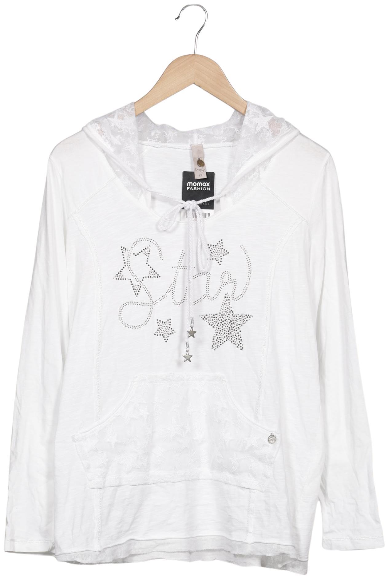 

tredy Damen Langarmshirt, weiß, Gr. 42