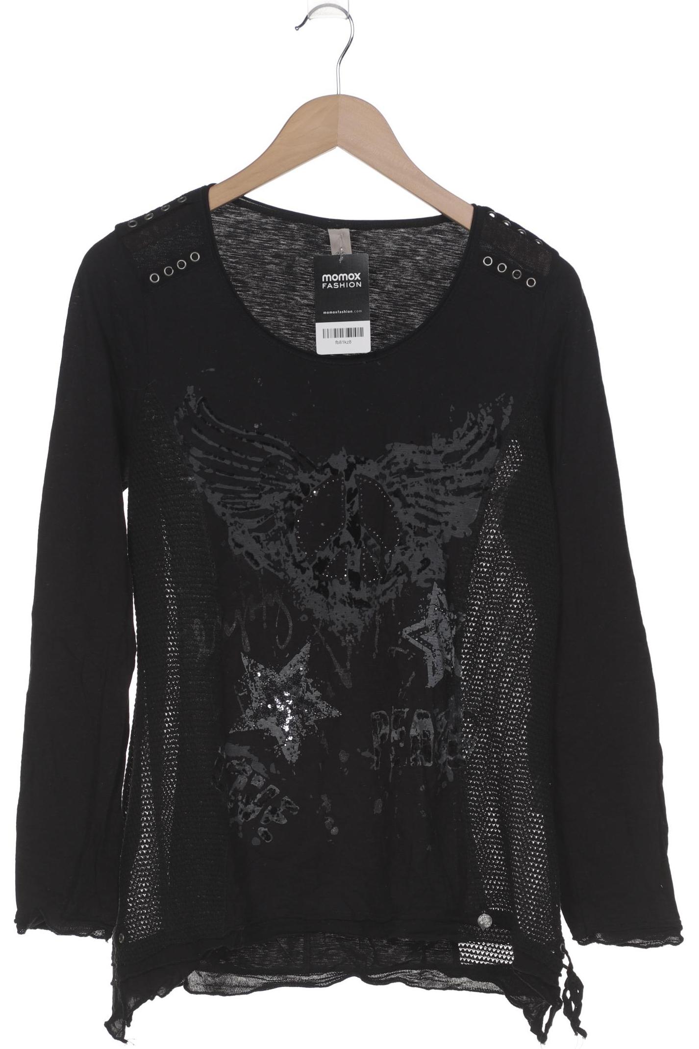 

tredy Damen Langarmshirt, schwarz, Gr. 38