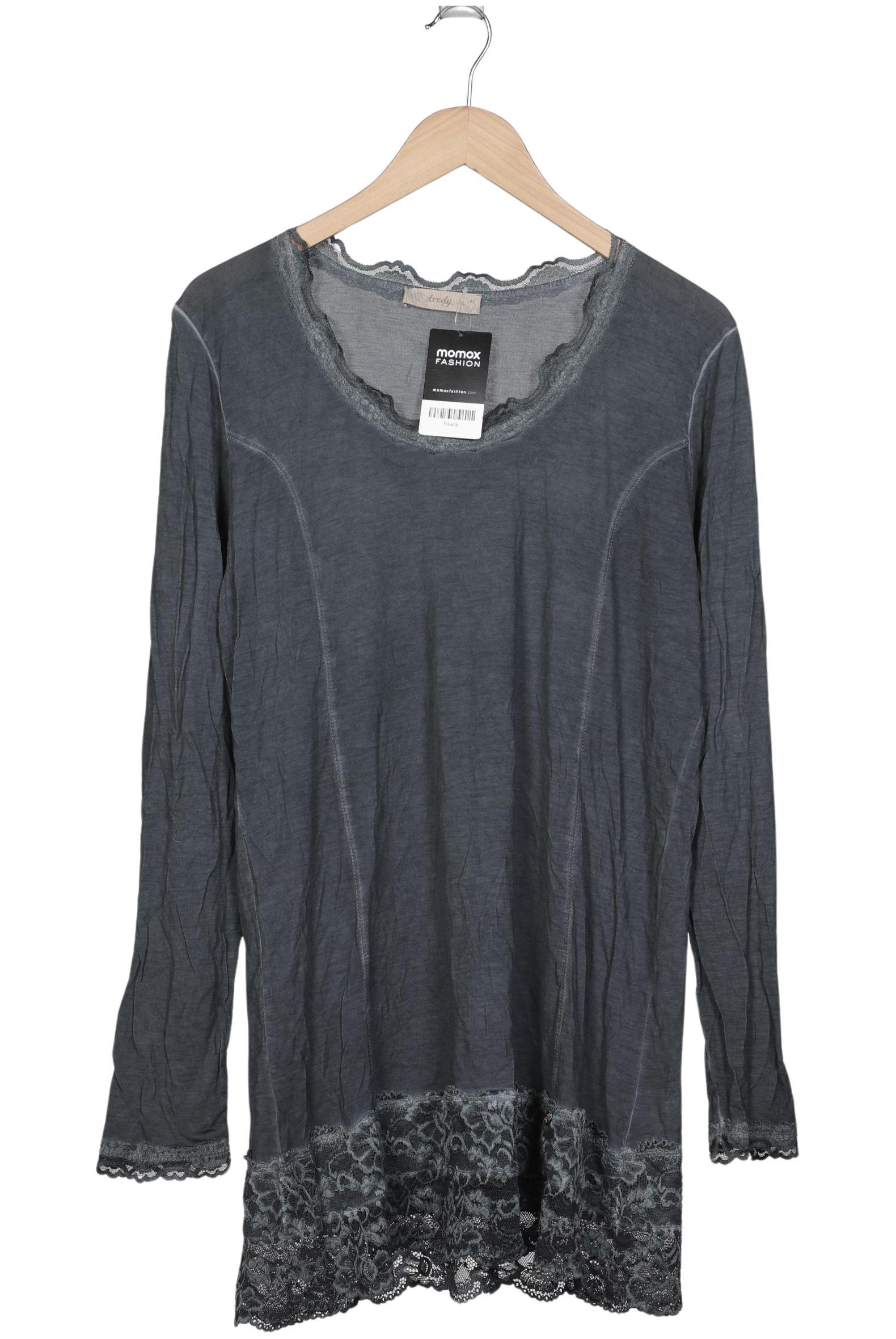 

tredy Damen Langarmshirt, grau, Gr. 46
