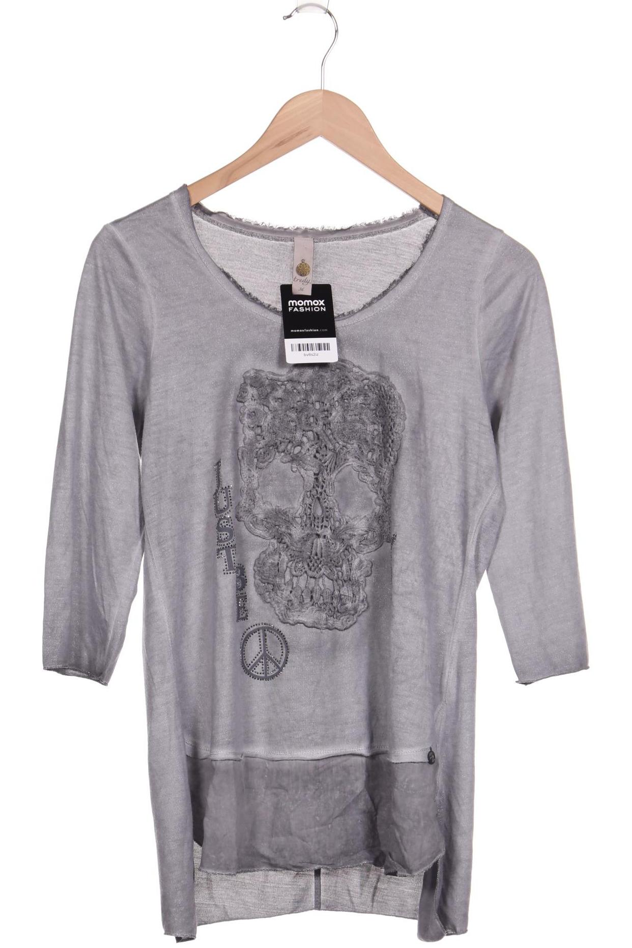 

tredy Damen Langarmshirt, grau, Gr. 36