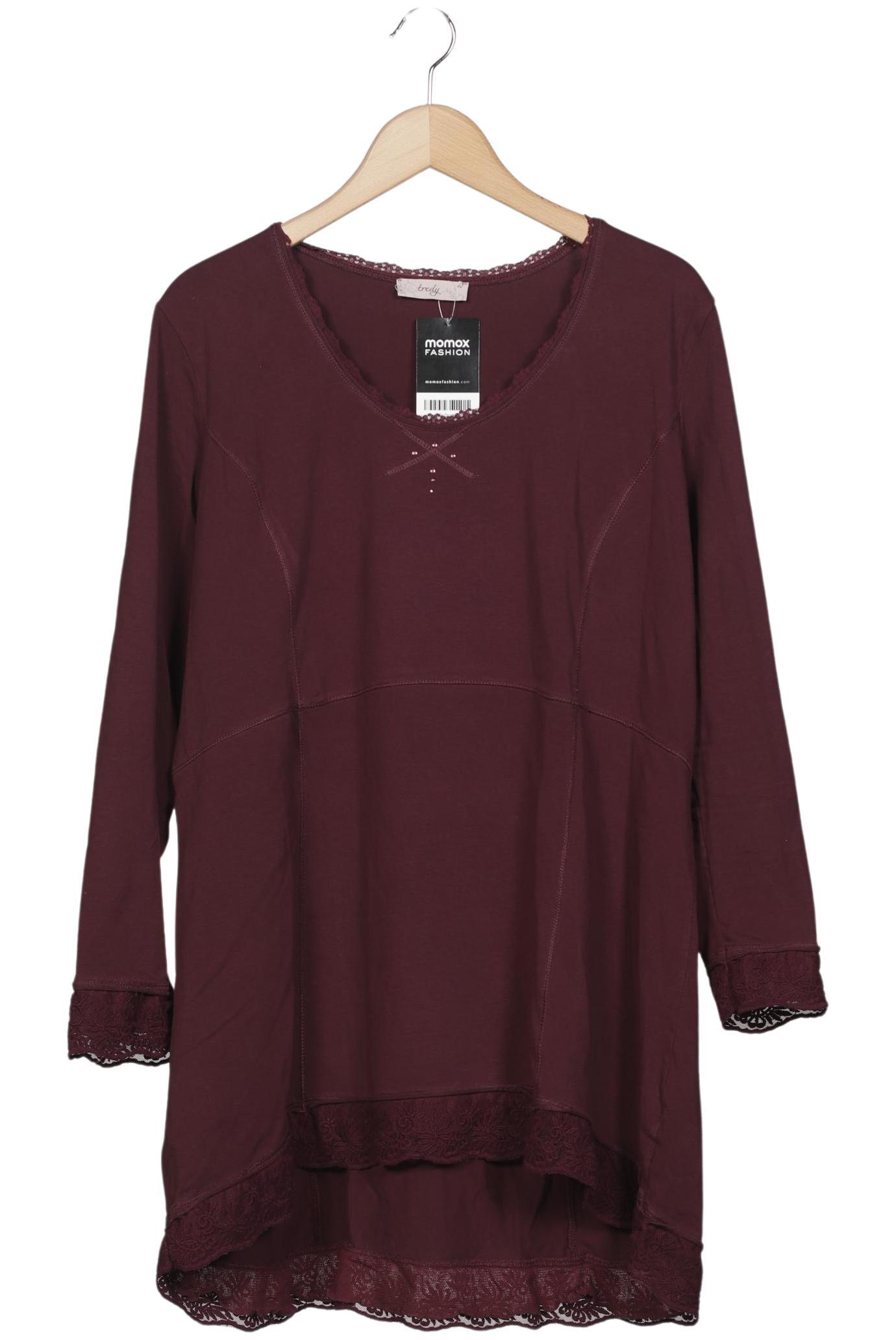 

tredy Damen Langarmshirt, bordeaux, Gr. 48