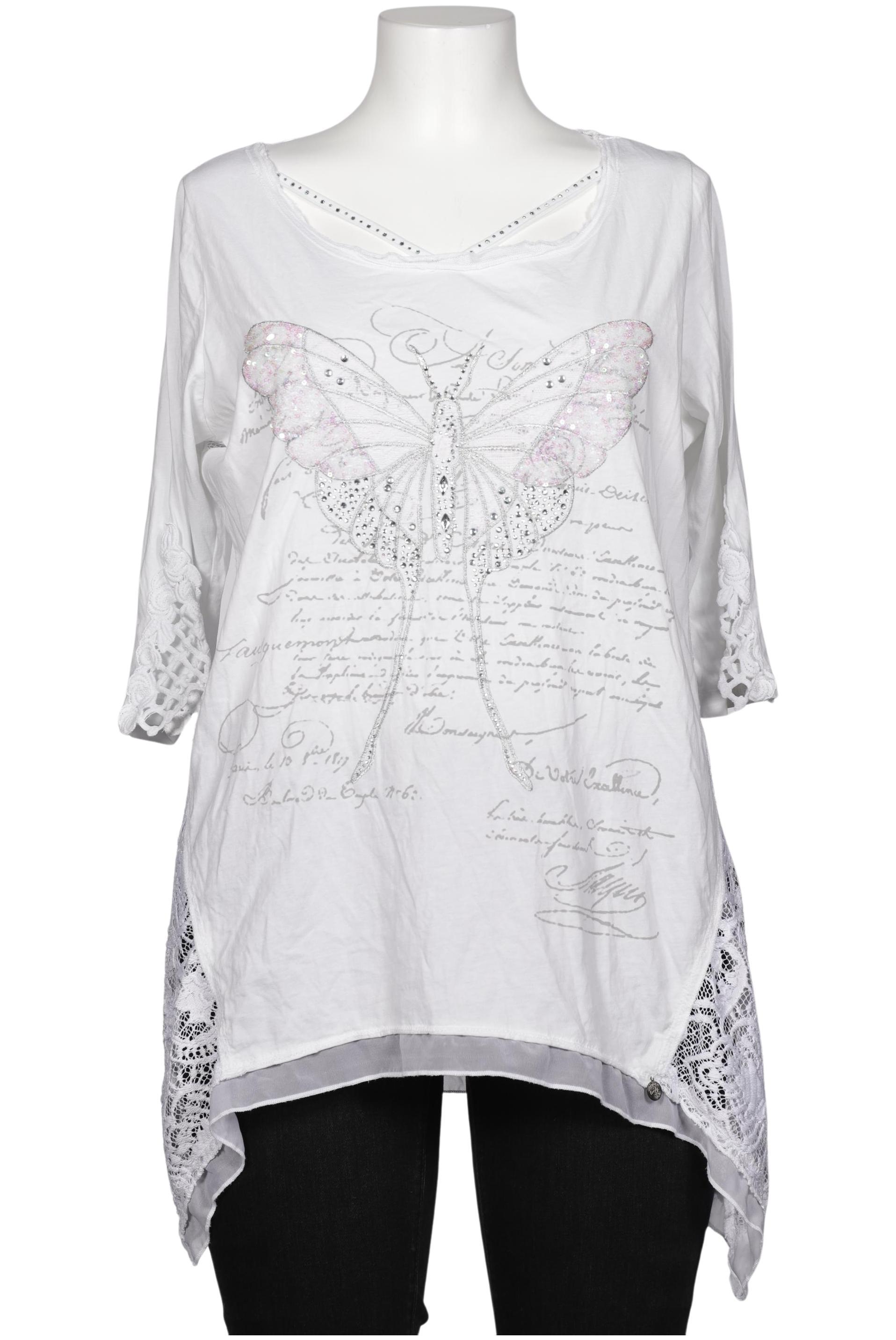 

tredy Damen Langarmshirt, weiß, Gr. 44
