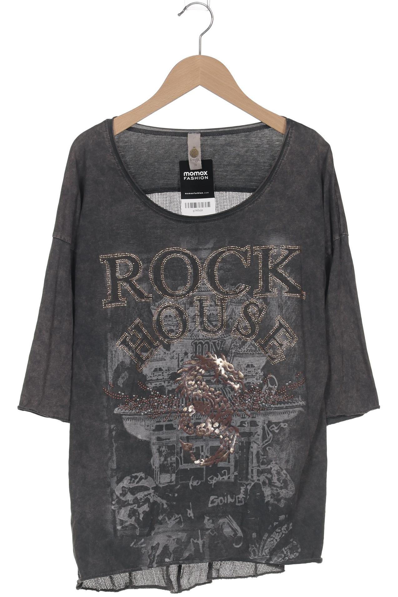 

tredy Damen Langarmshirt, grau, Gr. 36