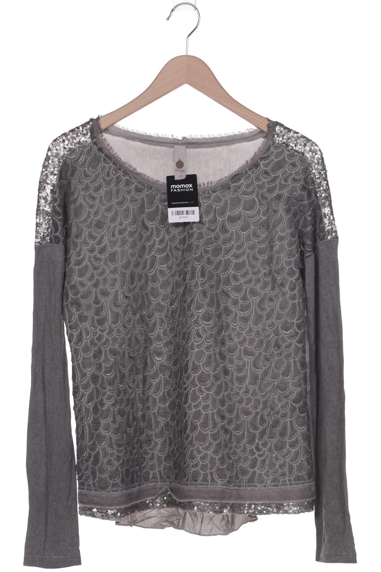 

tredy Damen Langarmshirt, grau, Gr. 38