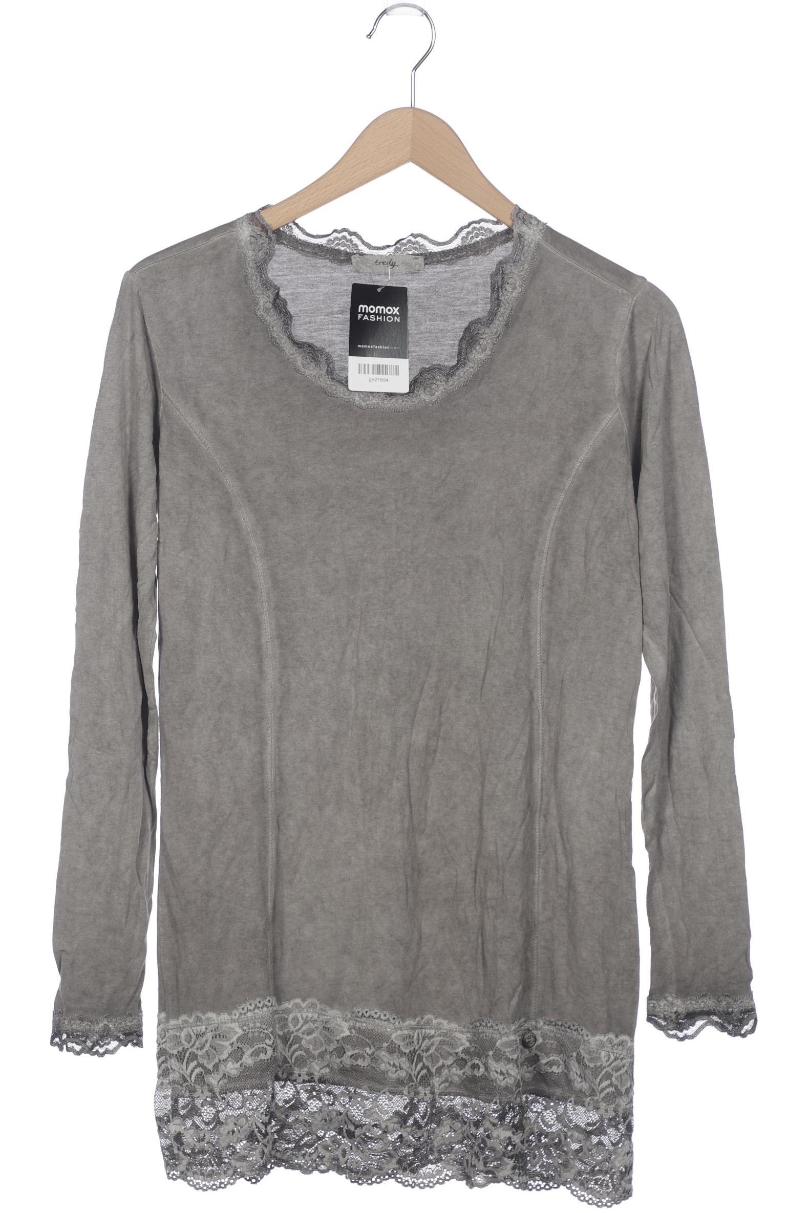 

tredy Damen Langarmshirt, grau, Gr. 40