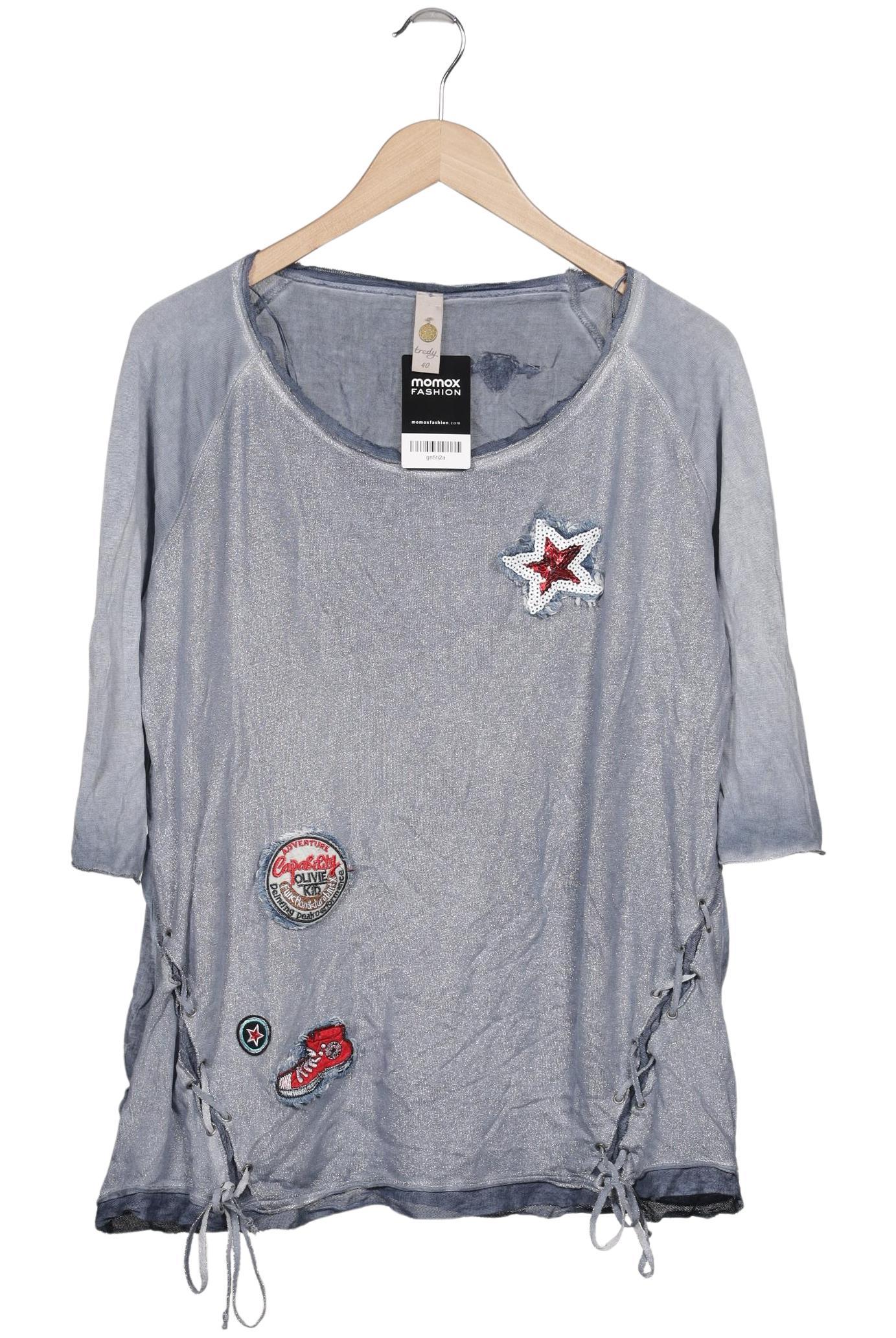 

tredy Damen Langarmshirt, hellblau, Gr. 40