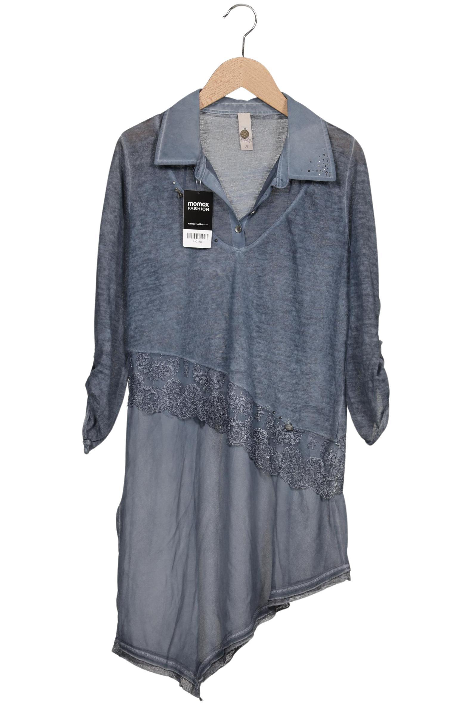 

tredy Damen Langarmshirt, blau, Gr. 36