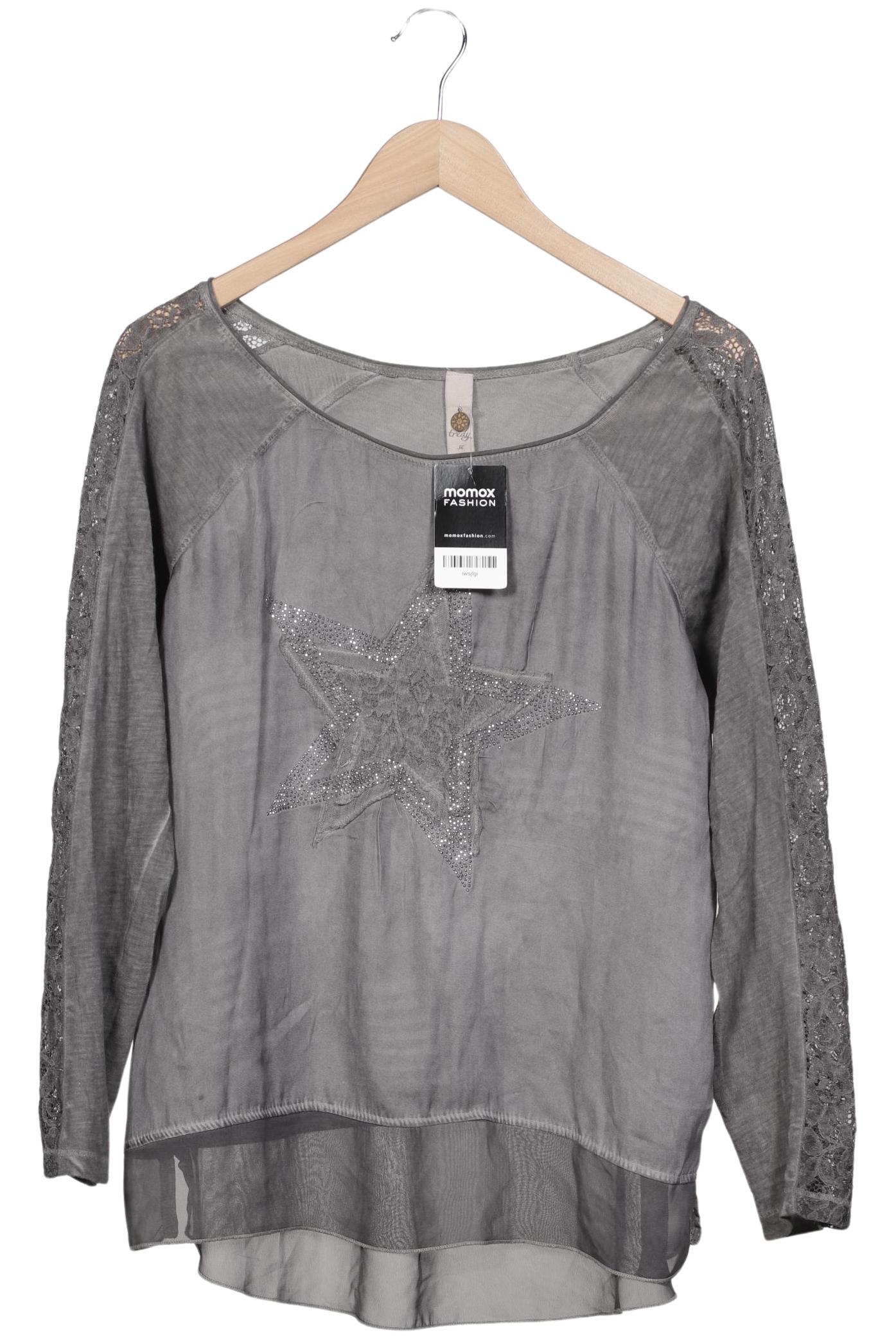

tredy Damen Langarmshirt, grau, Gr. 36