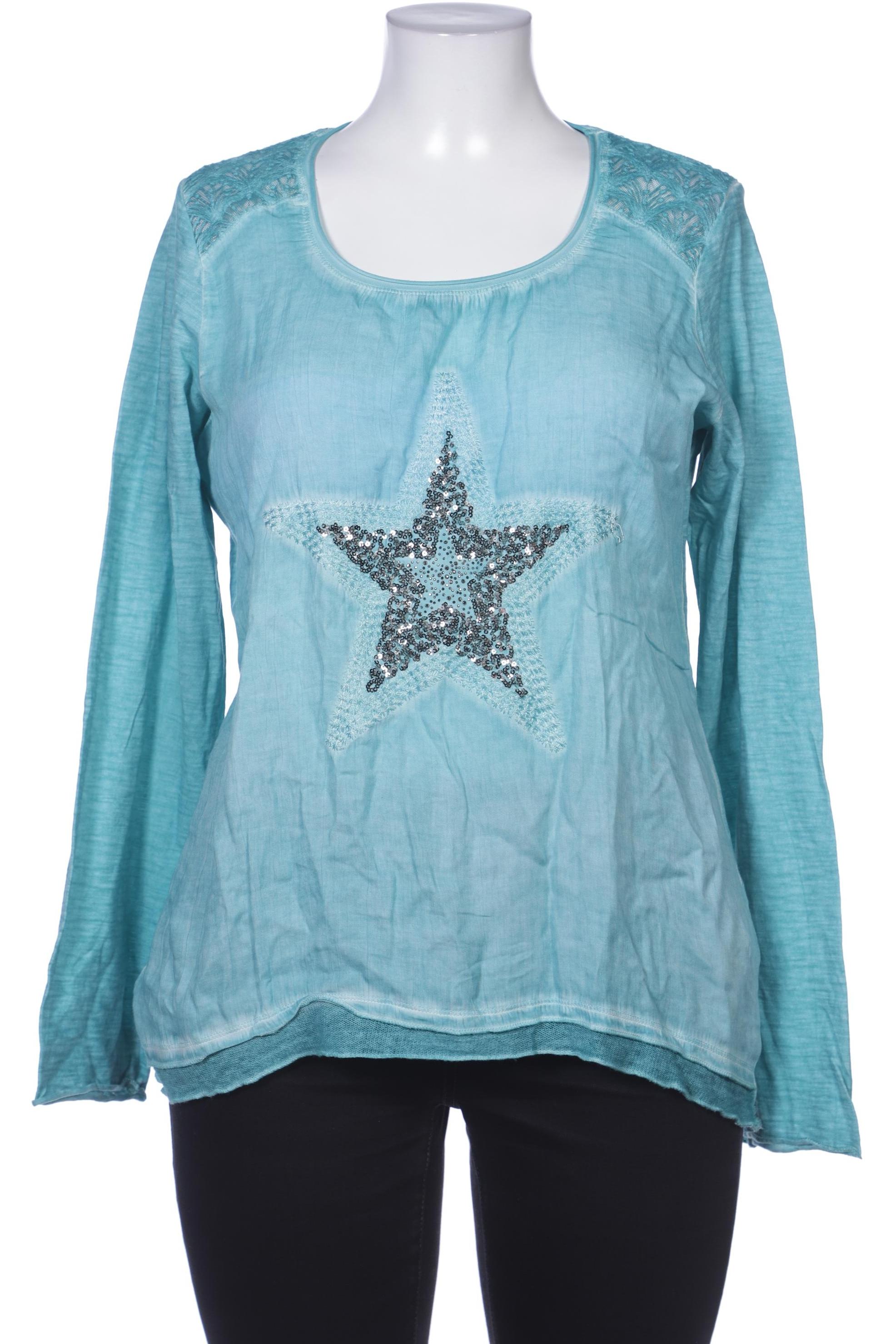 

tredy Damen Langarmshirt, türkis, Gr. 42