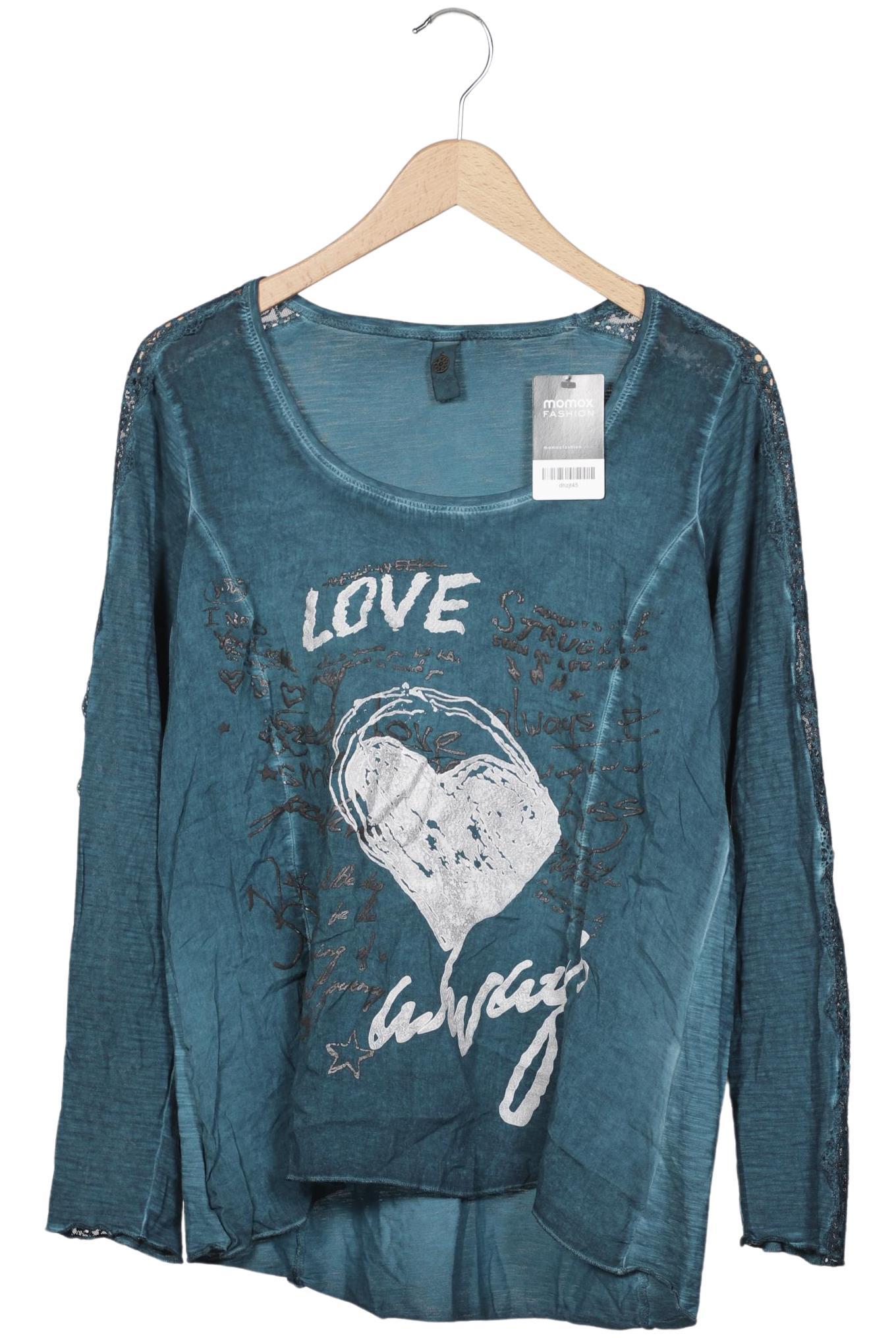 

tredy Damen Langarmshirt, türkis, Gr. 38