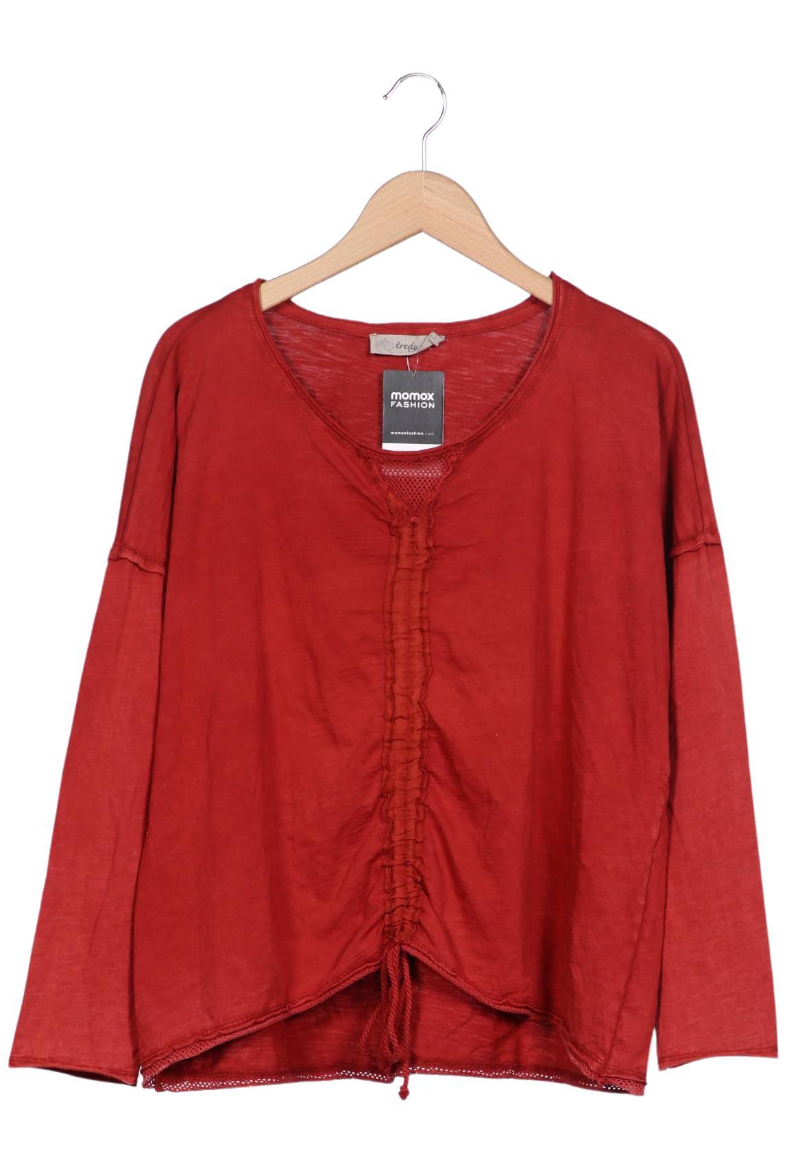 

tredy Damen Langarmshirt, rot, Gr. 40