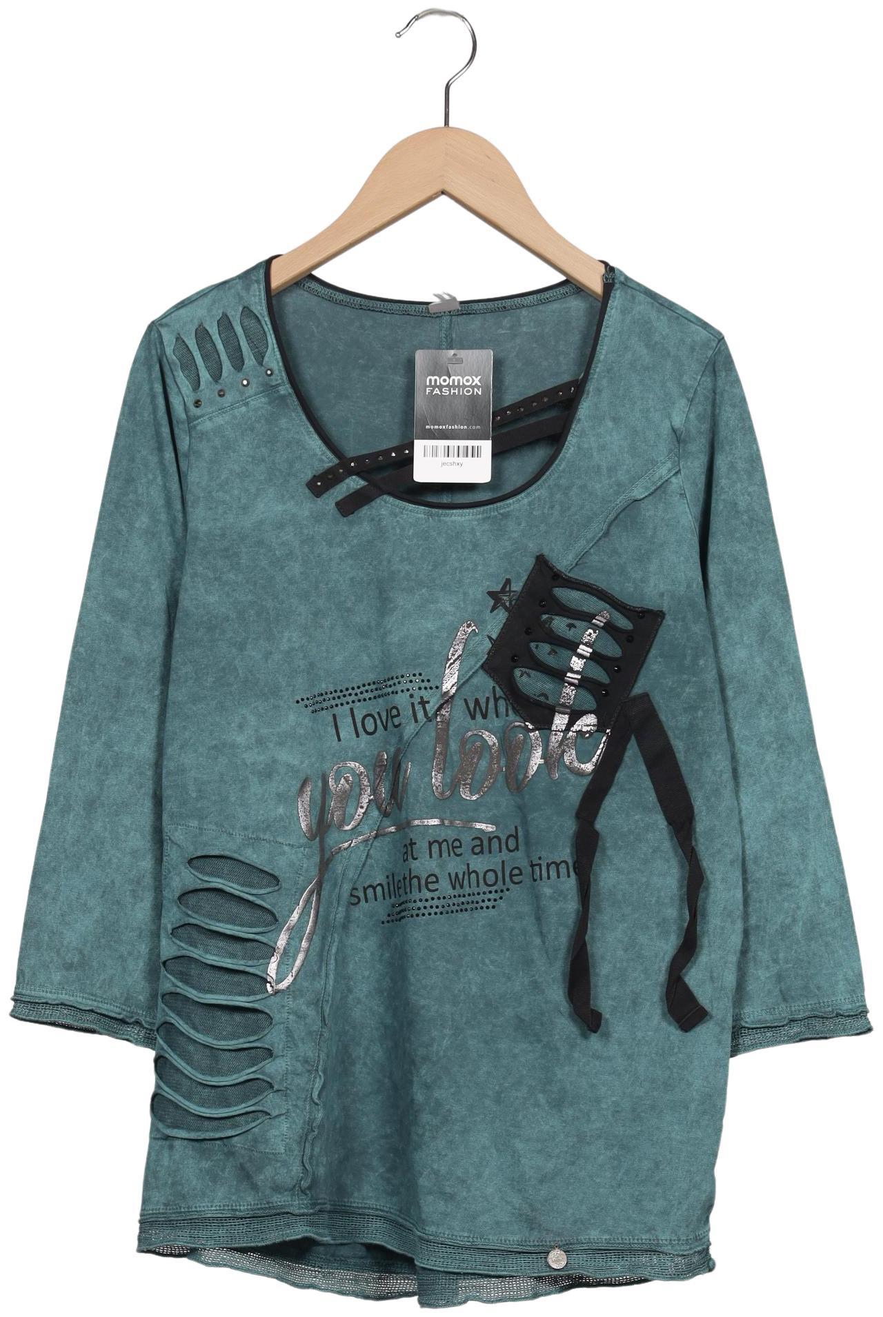 

tredy Damen Langarmshirt, türkis, Gr. 36