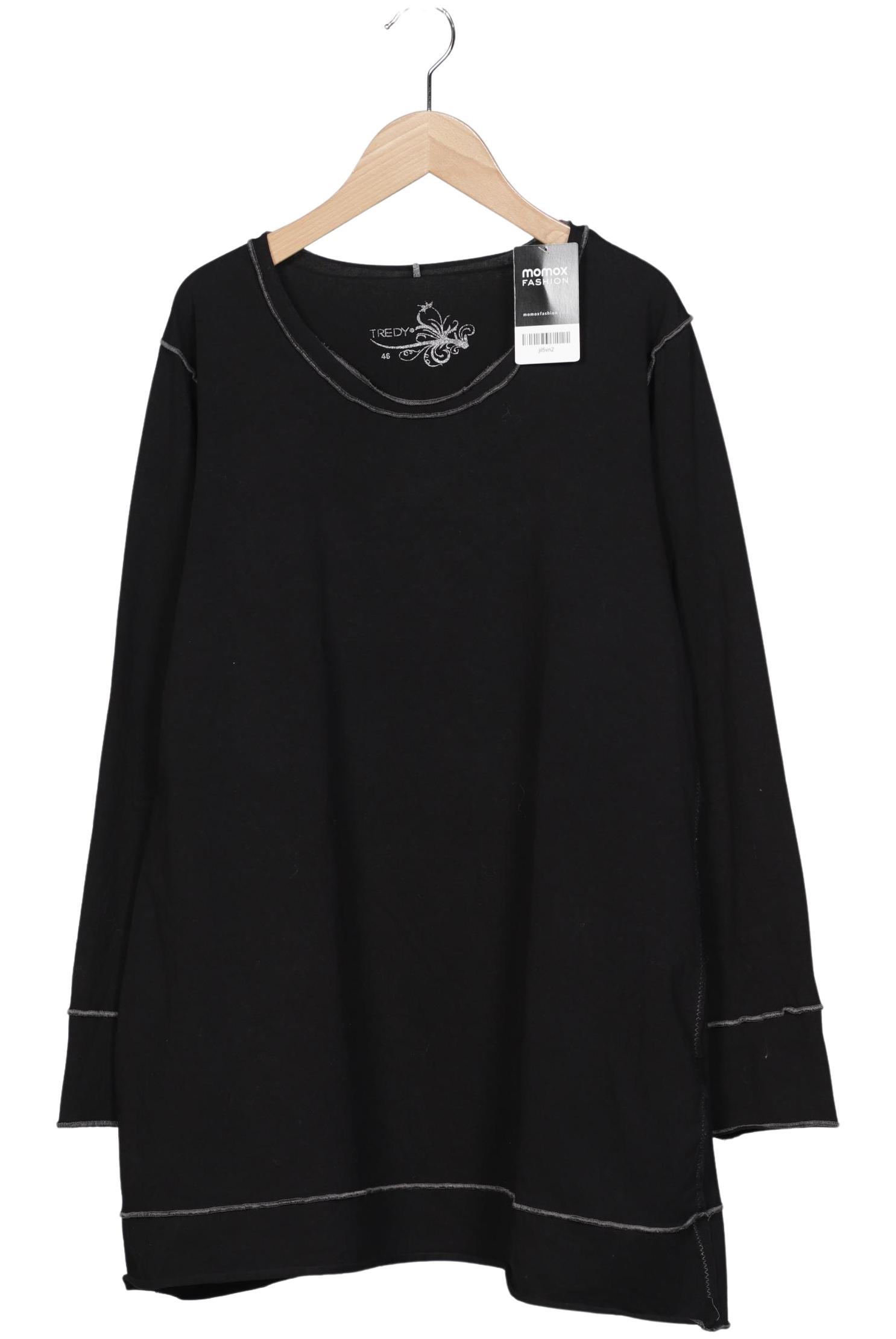 

tredy Damen Langarmshirt, schwarz, Gr. 46