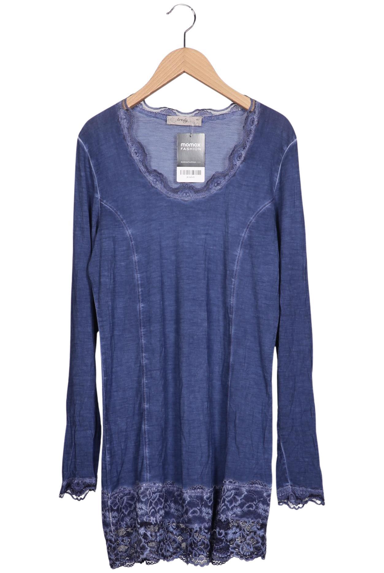 

tredy Damen Langarmshirt, blau, Gr. 40