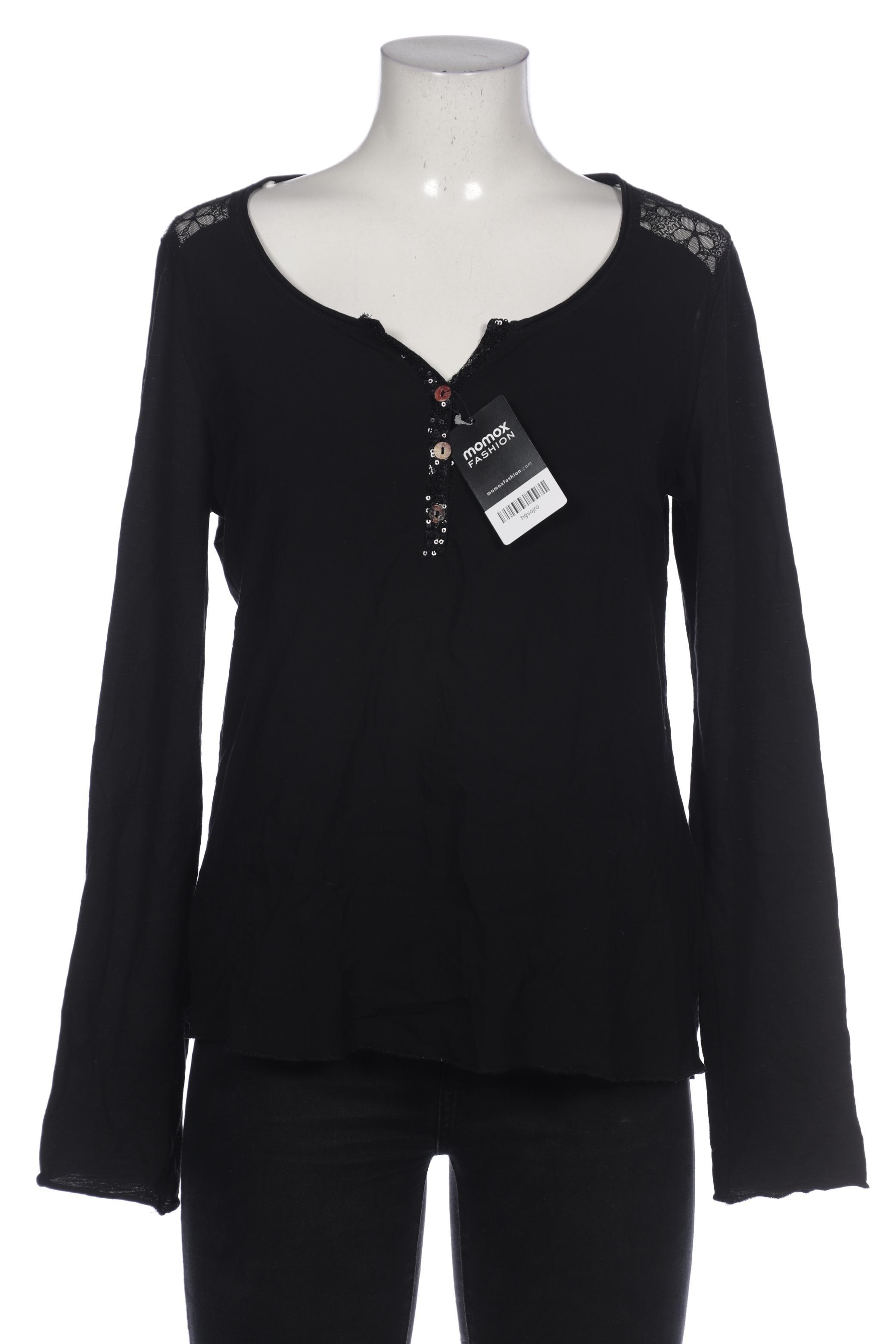 

tredy Damen Langarmshirt, schwarz, Gr. 38