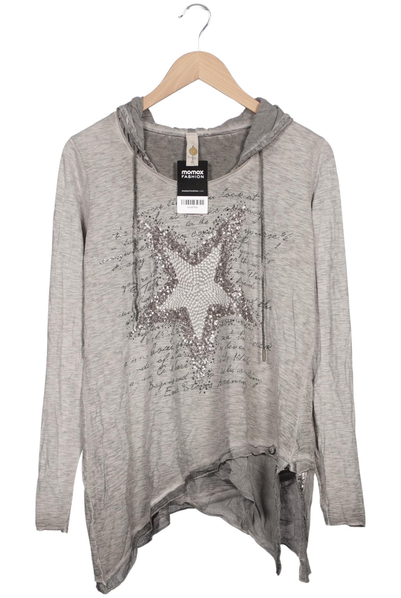 

tredy Damen Langarmshirt, grau, Gr. 40