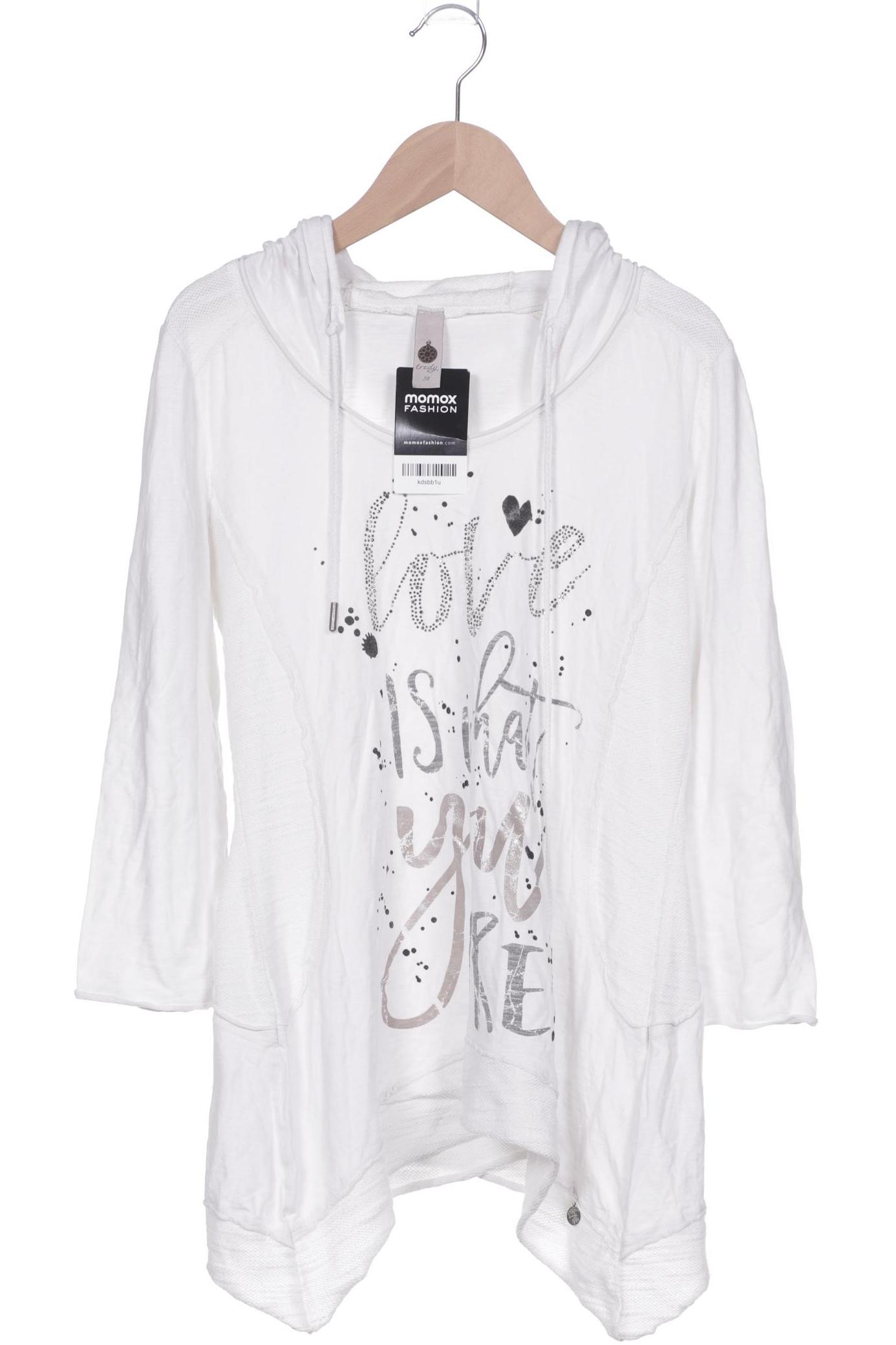 

tredy Damen Langarmshirt, weiß, Gr. 38
