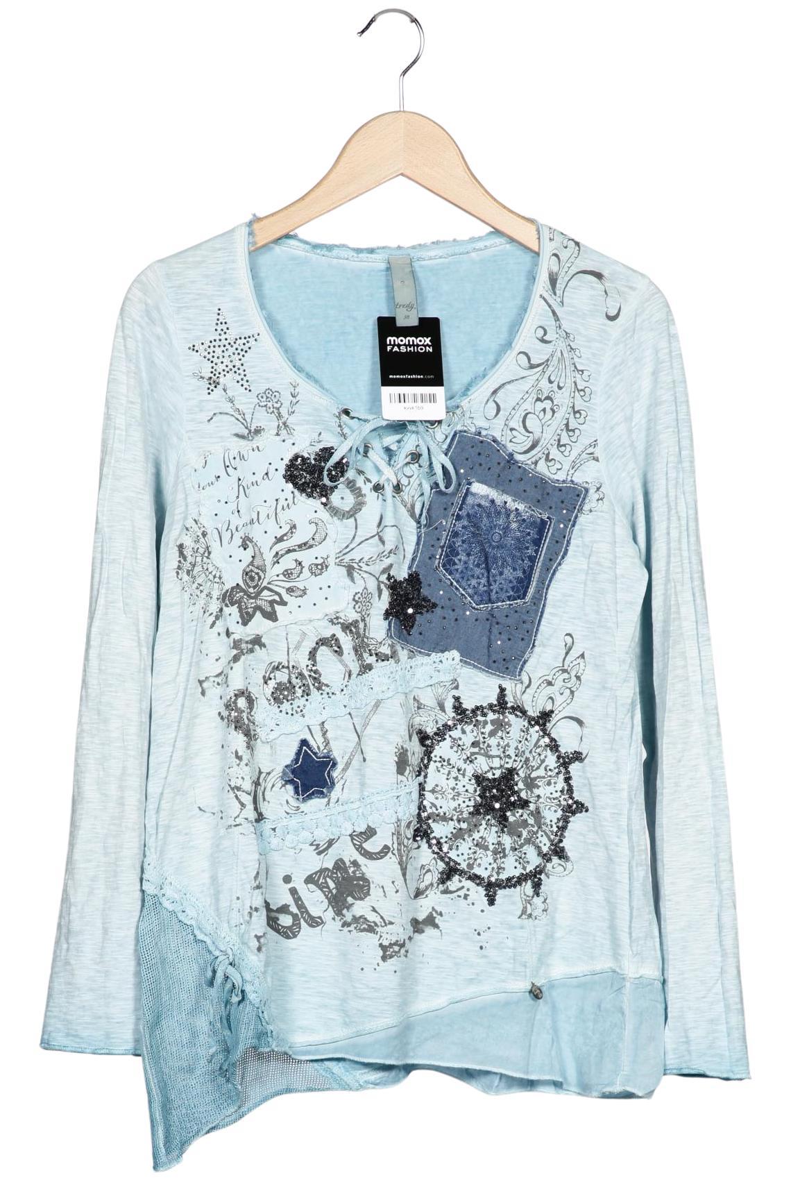 

tredy Damen Langarmshirt, hellblau, Gr. 38