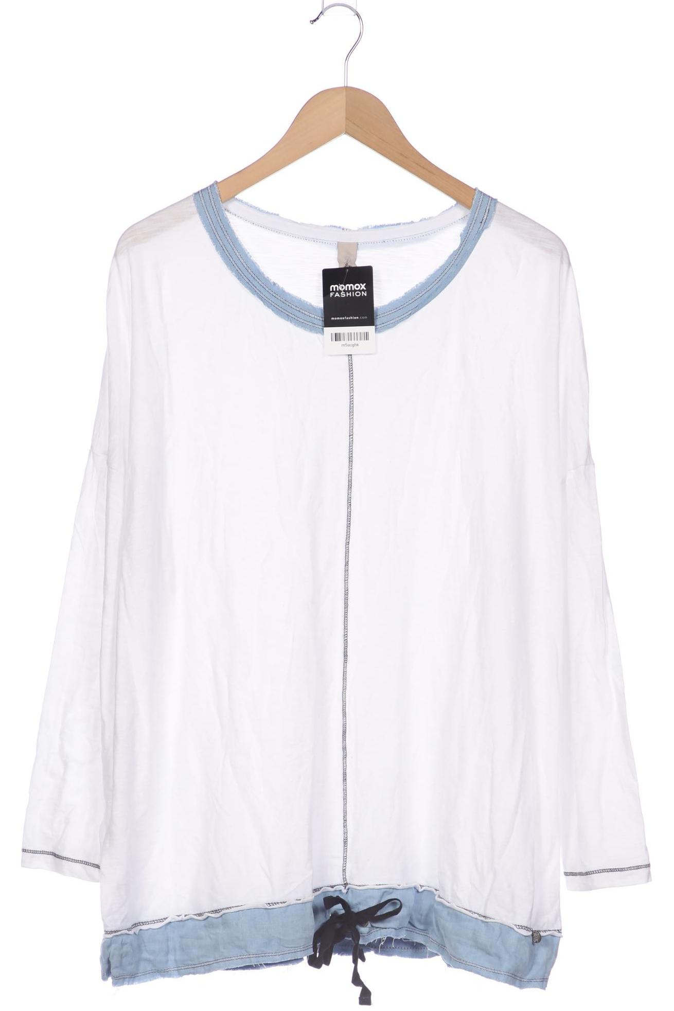 

tredy Damen Langarmshirt, weiß, Gr. 48