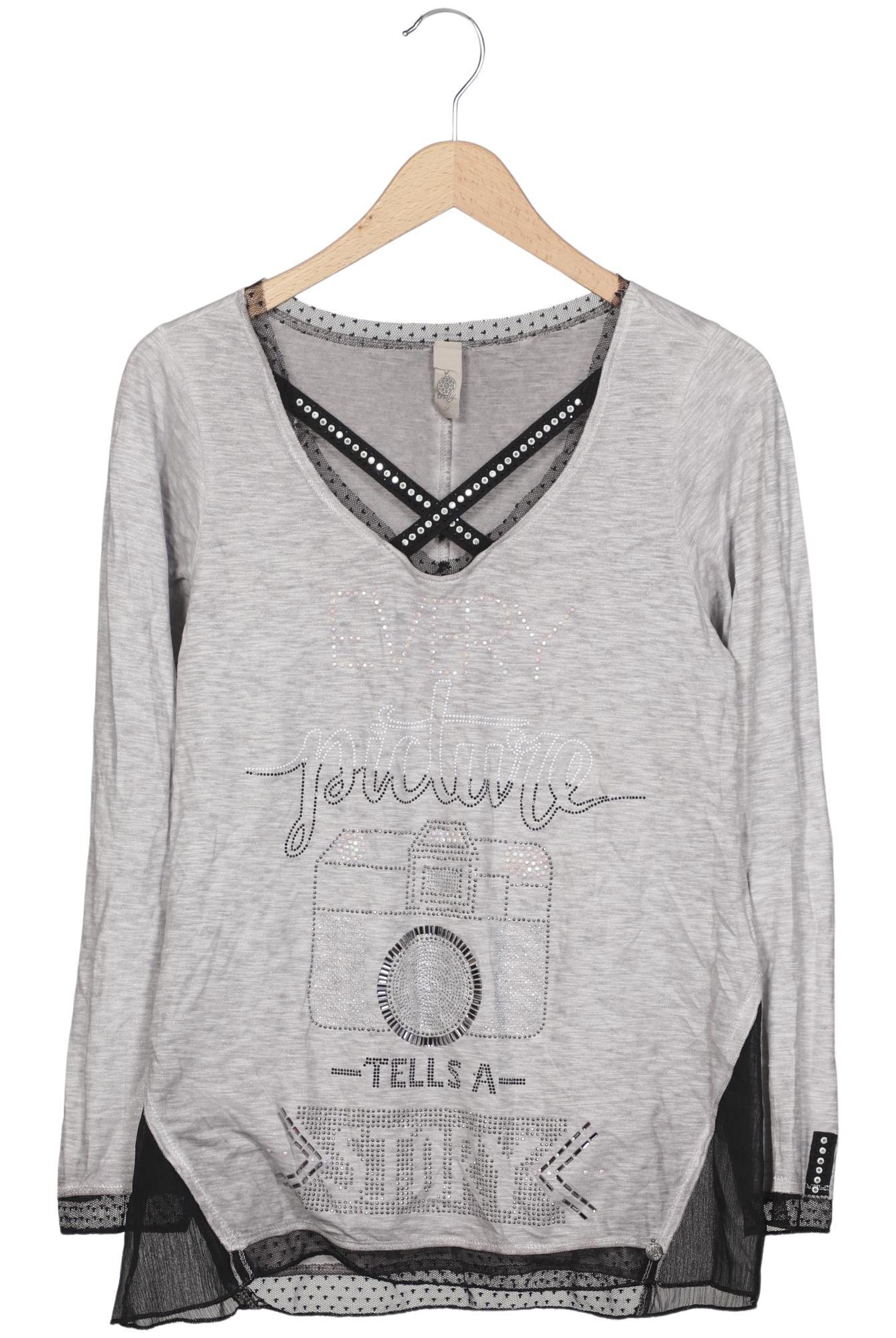 

tredy Damen Langarmshirt, grau, Gr. 36