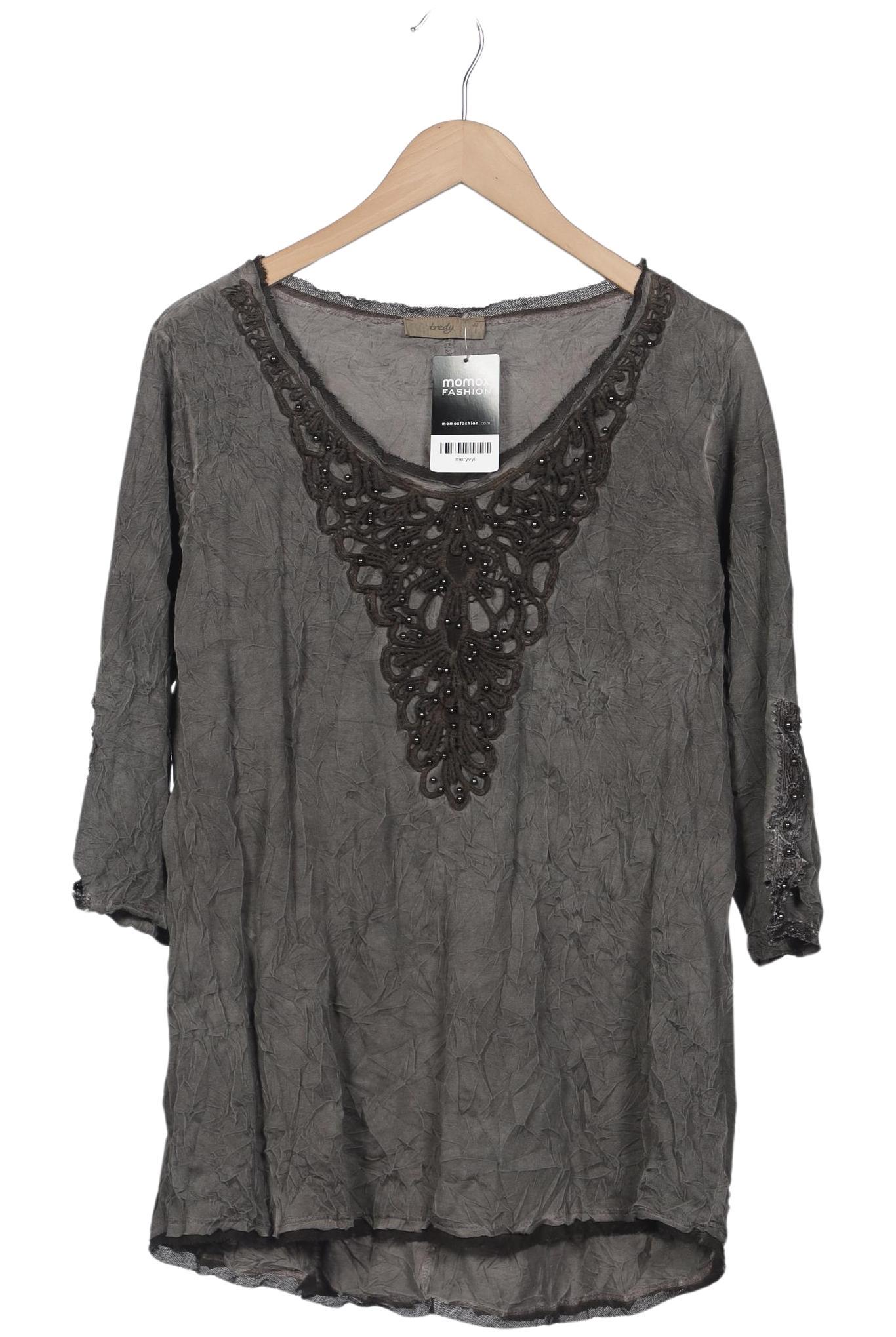

tredy Damen Langarmshirt, grau, Gr. 46