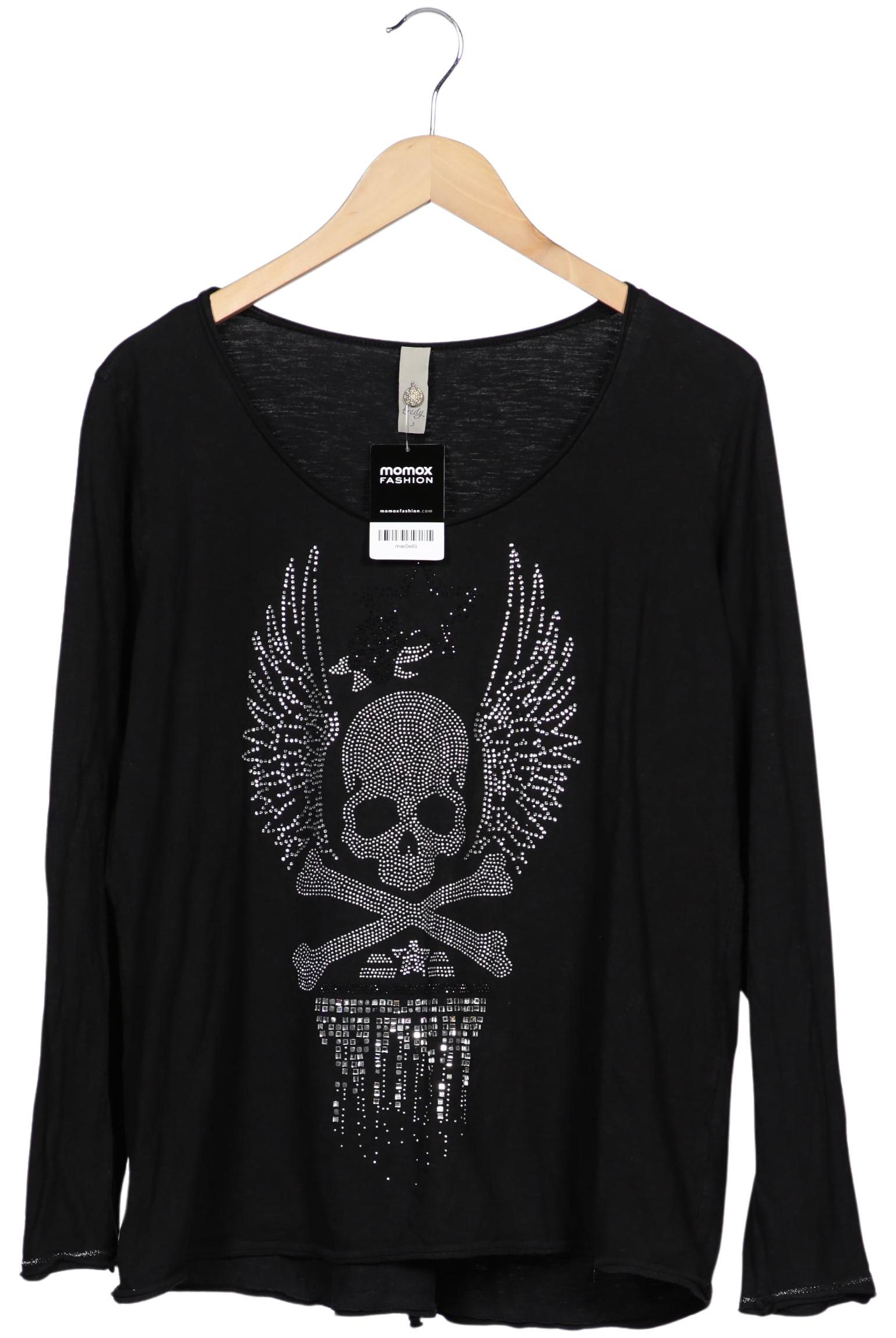 

tredy Damen Langarmshirt, schwarz, Gr. 38