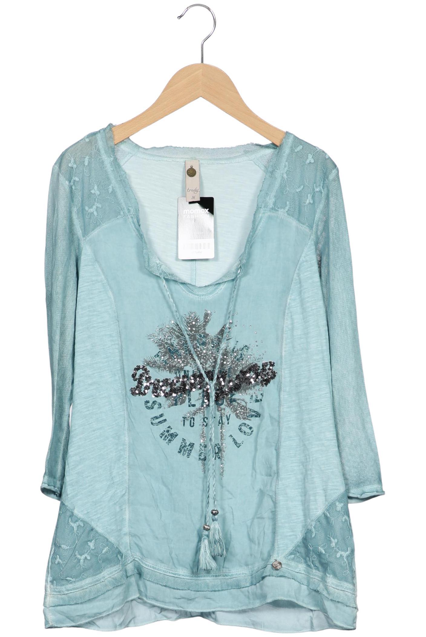 

tredy Damen Langarmshirt, hellblau, Gr. 36