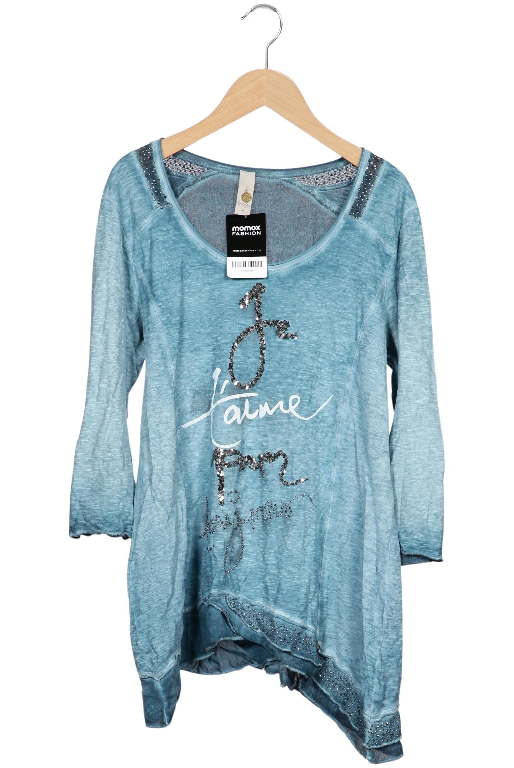 

tredy Damen Langarmshirt, hellblau, Gr. 40