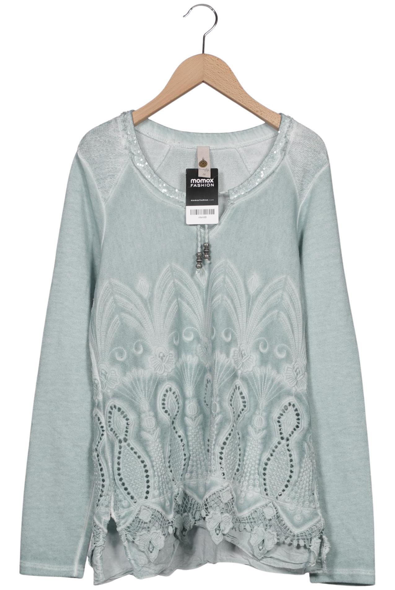 

tredy Damen Langarmshirt, türkis, Gr. 36
