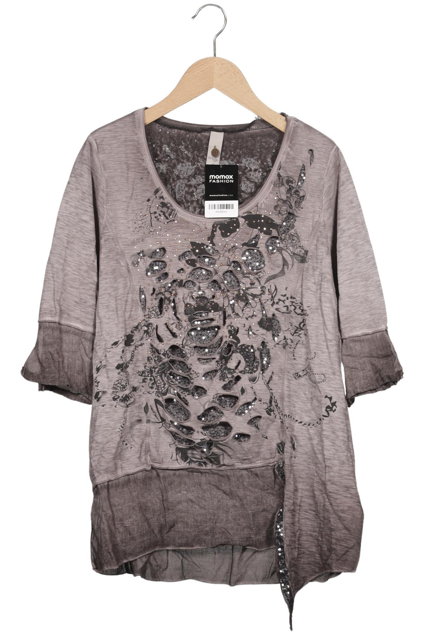 

tredy Damen Langarmshirt, grau, Gr. 38