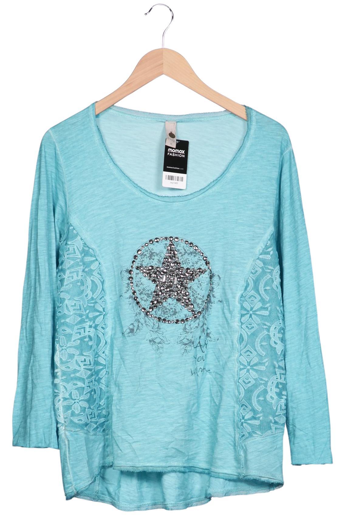 

tredy Damen Langarmshirt, türkis, Gr. 38