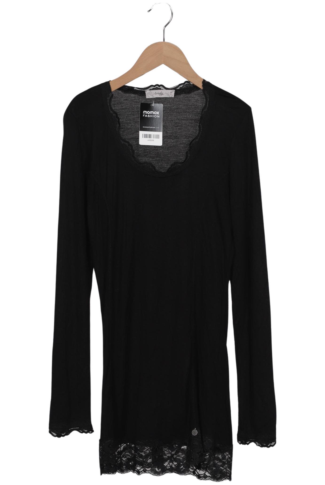 

tredy Damen Langarmshirt, schwarz, Gr. 38