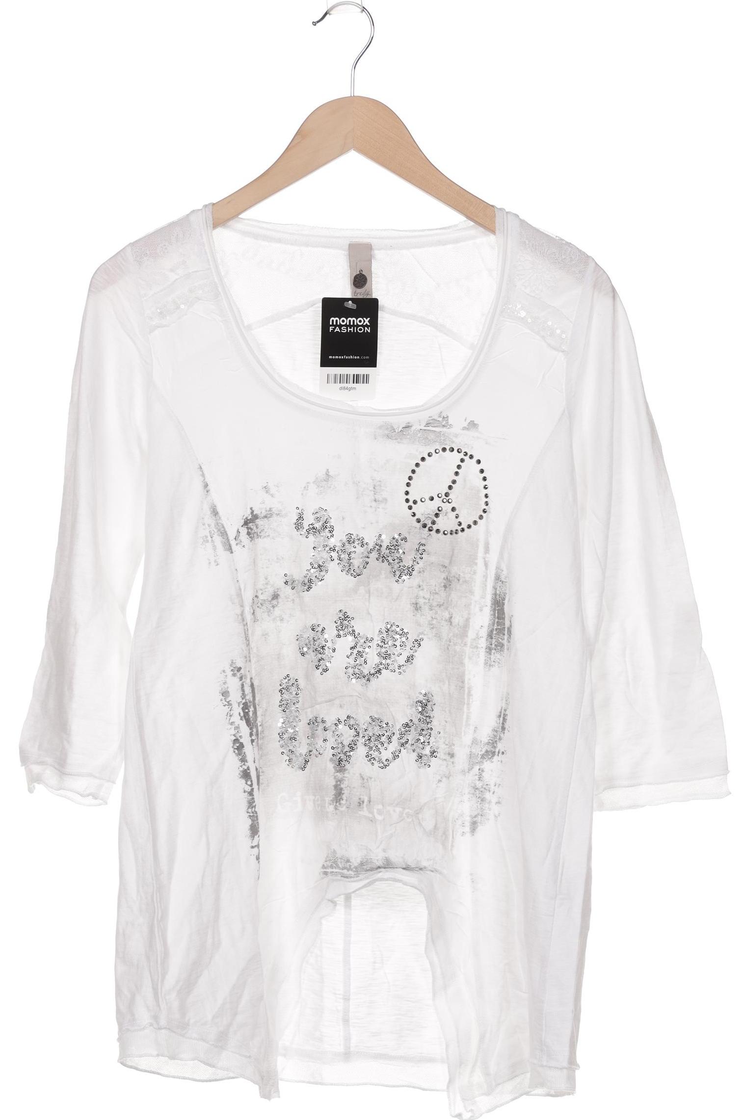 

tredy Damen Langarmshirt, weiß, Gr. 36