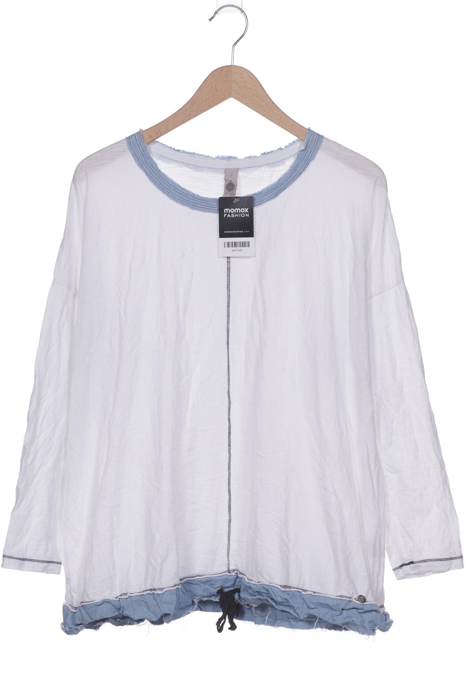 

tredy Damen Langarmshirt, weiß, Gr. 48