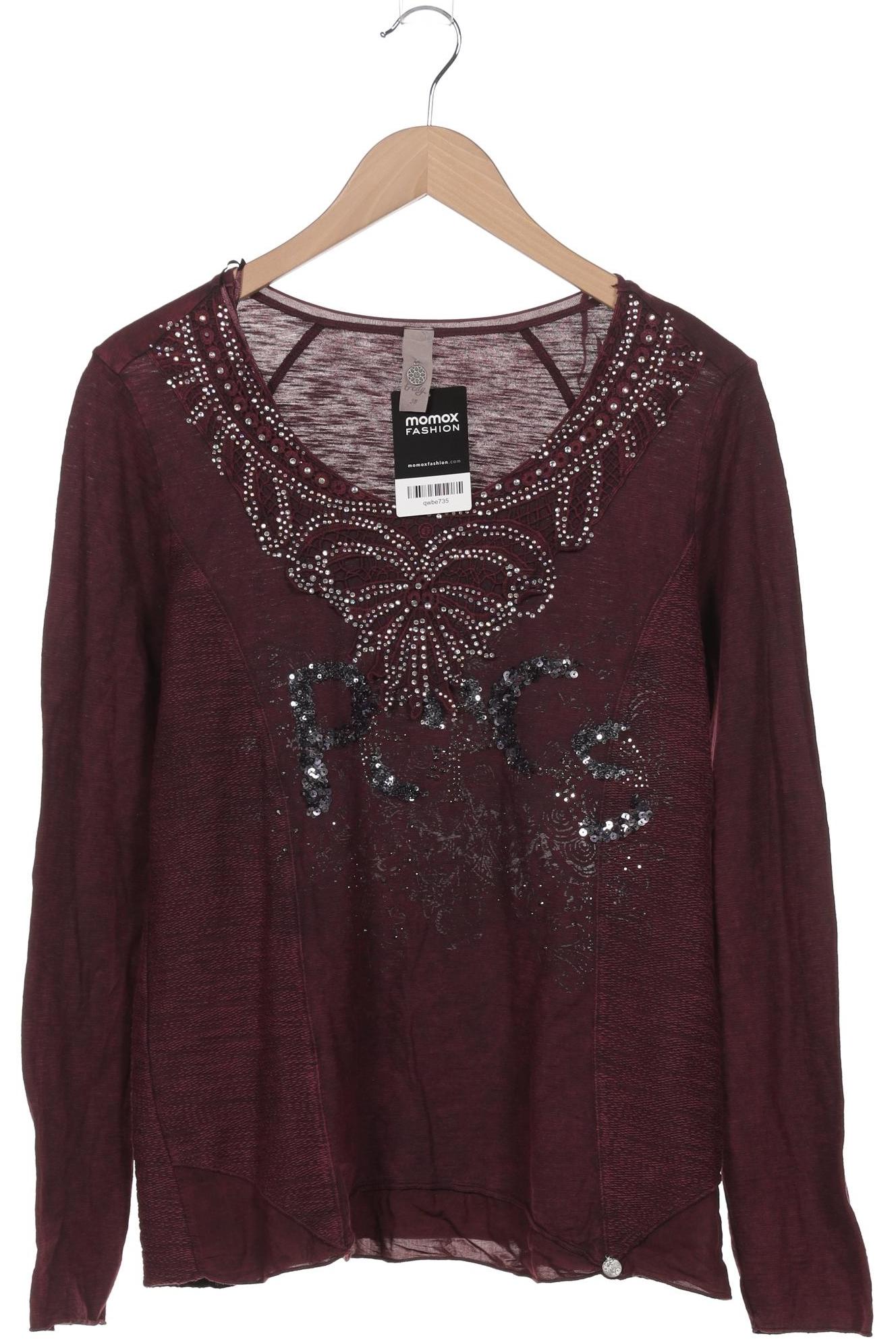 

tredy Damen Langarmshirt, bordeaux, Gr. 38