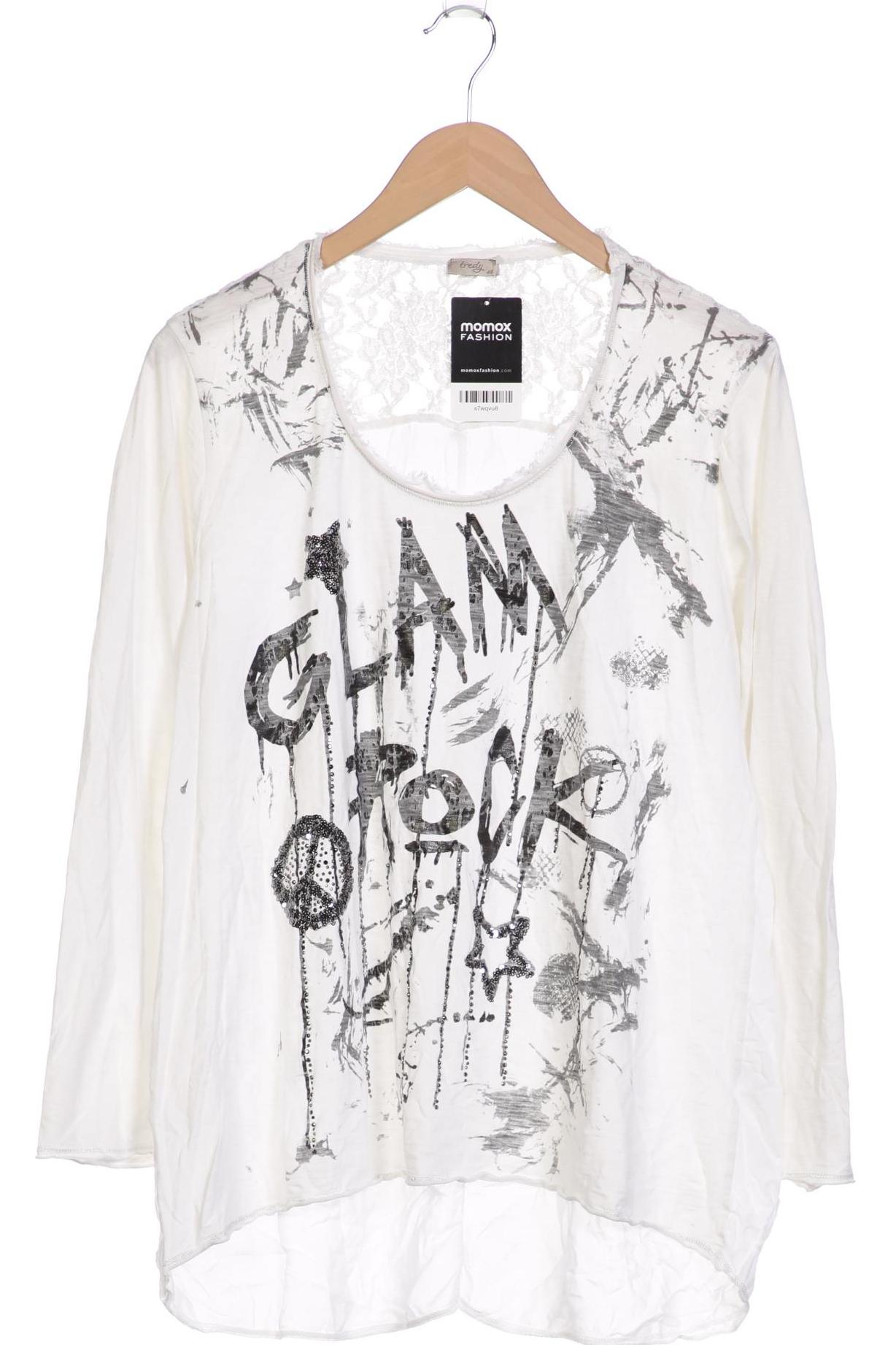

tredy Damen Langarmshirt, weiß, Gr. 46