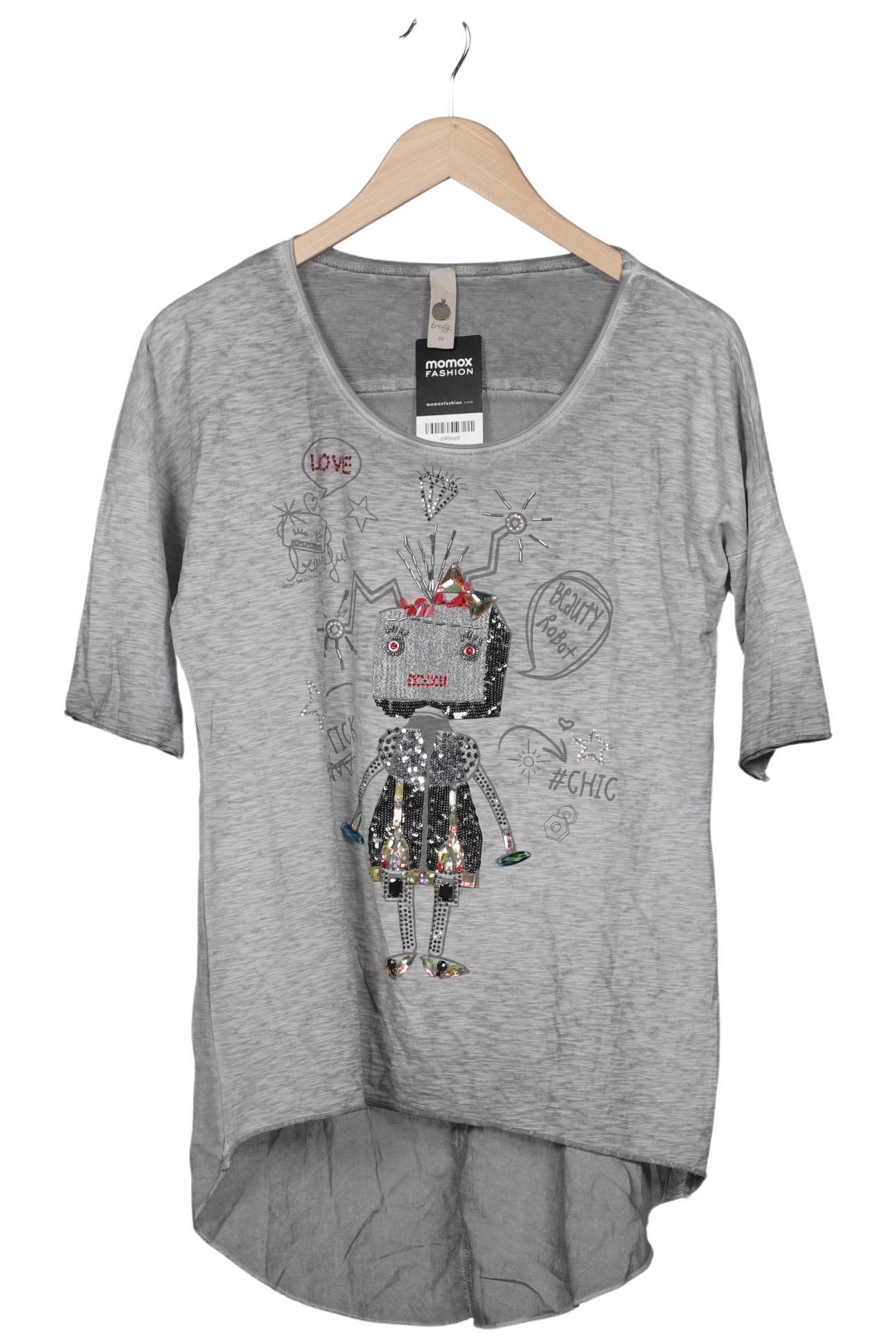 

tredy Damen Langarmshirt, grau, Gr. 36