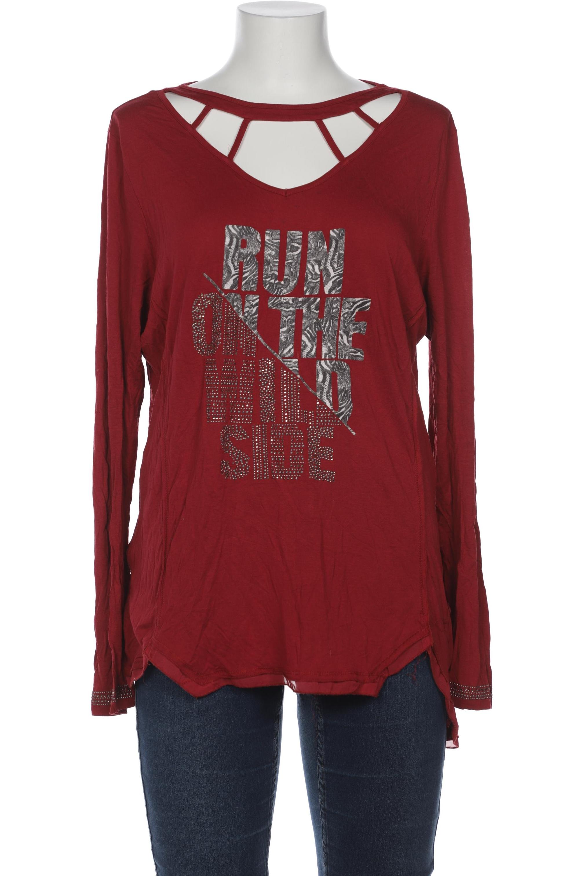 

tredy Damen Langarmshirt, rot, Gr. 40