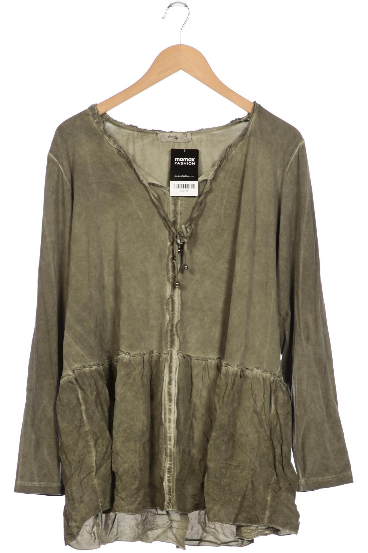 

tredy Damen Langarmshirt, grün, Gr. 48