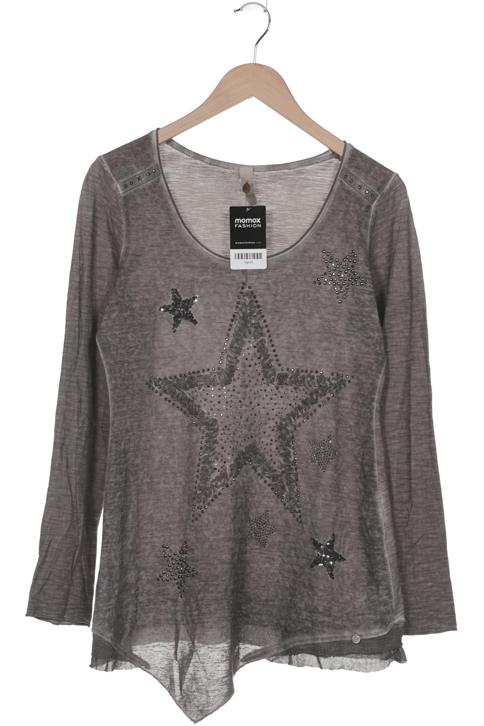 

tredy Damen Langarmshirt, grau, Gr. 38