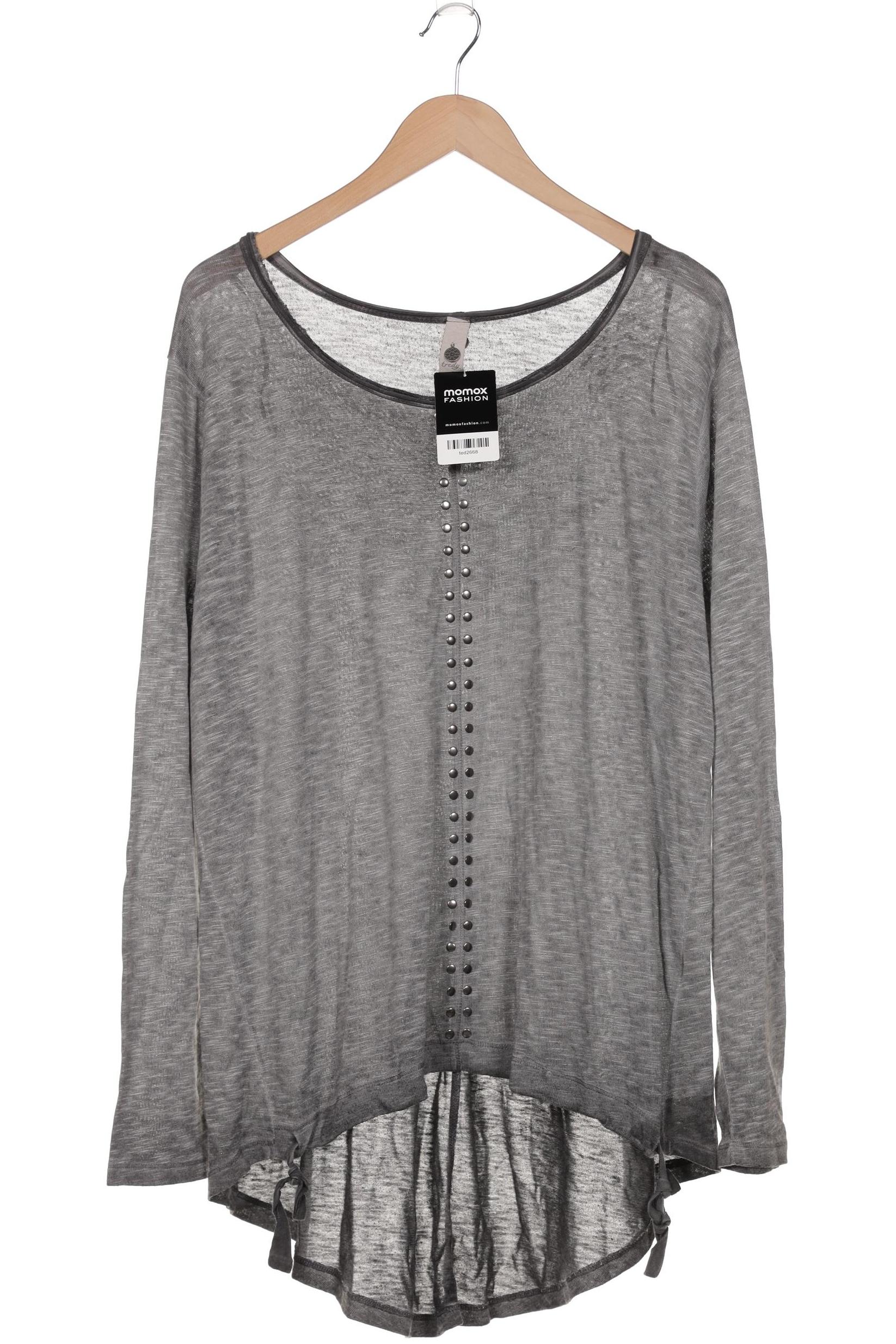 

tredy Damen Langarmshirt, grau, Gr. 48