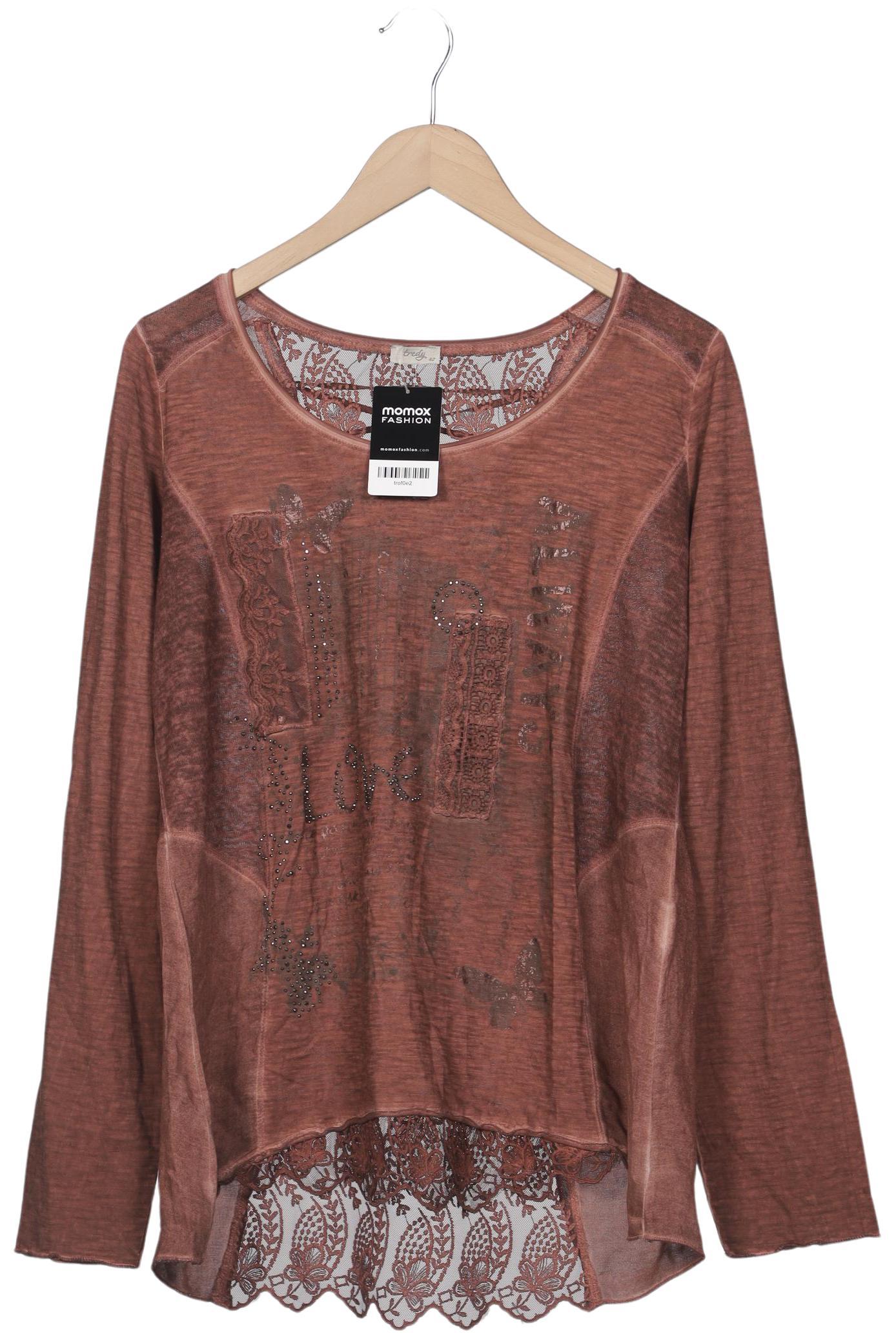 

tredy Damen Langarmshirt, braun, Gr. 42