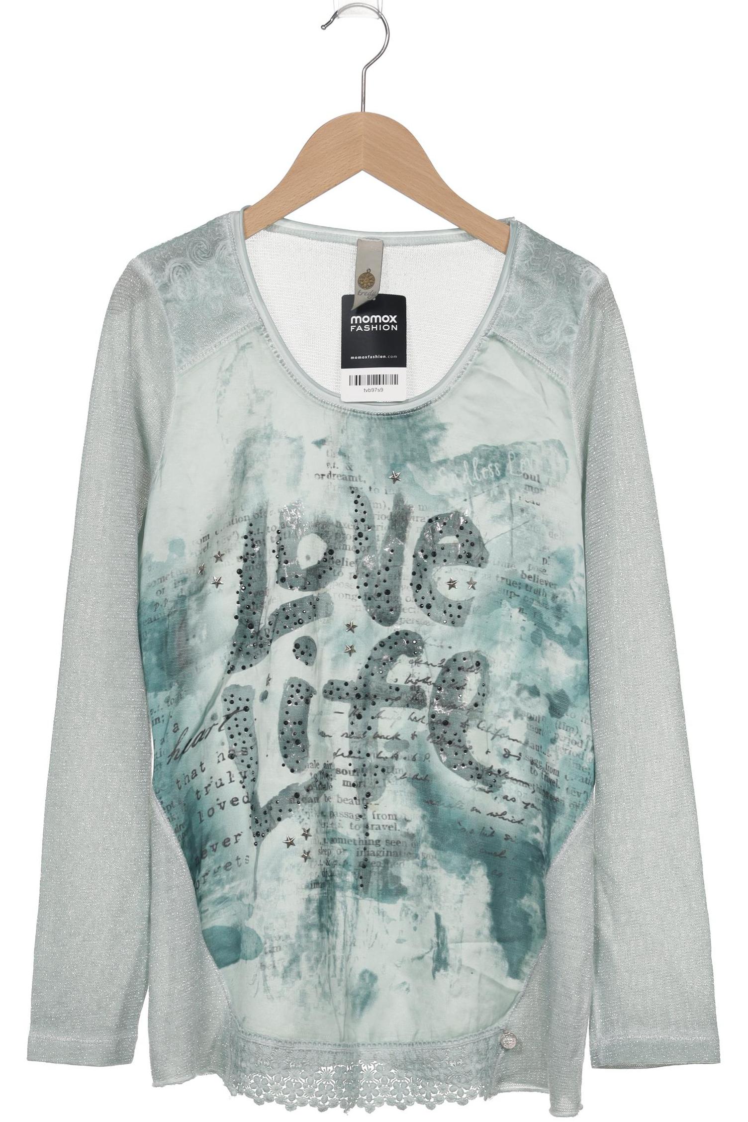 

tredy Damen Langarmshirt, türkis, Gr. 36