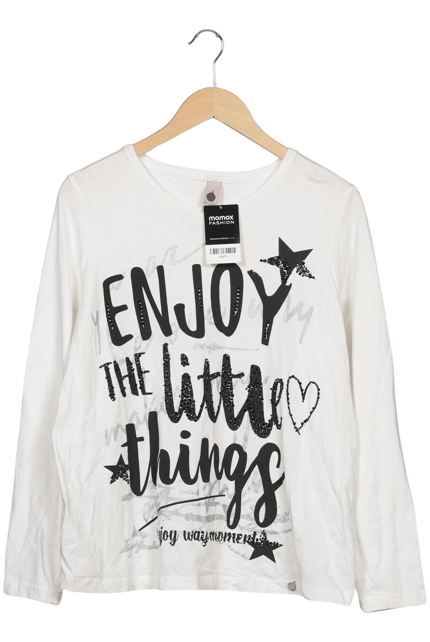 

tredy Damen Langarmshirt, weiß, Gr. 36