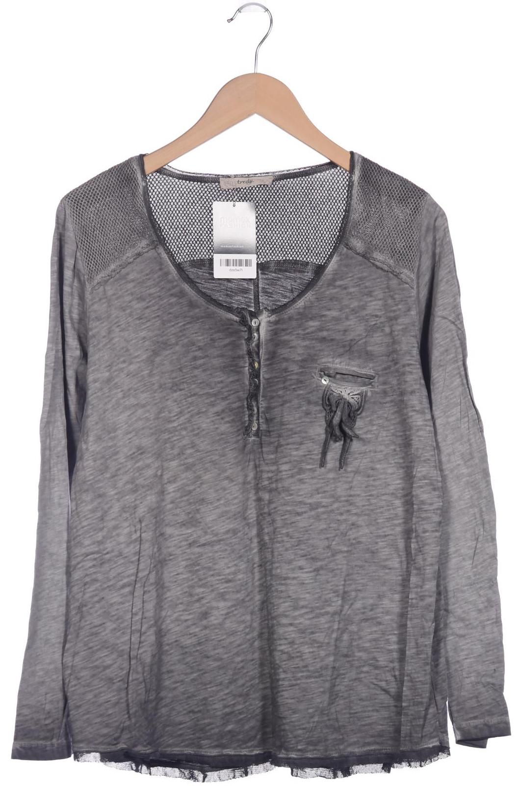 

tredy Damen Langarmshirt, grau, Gr. 46