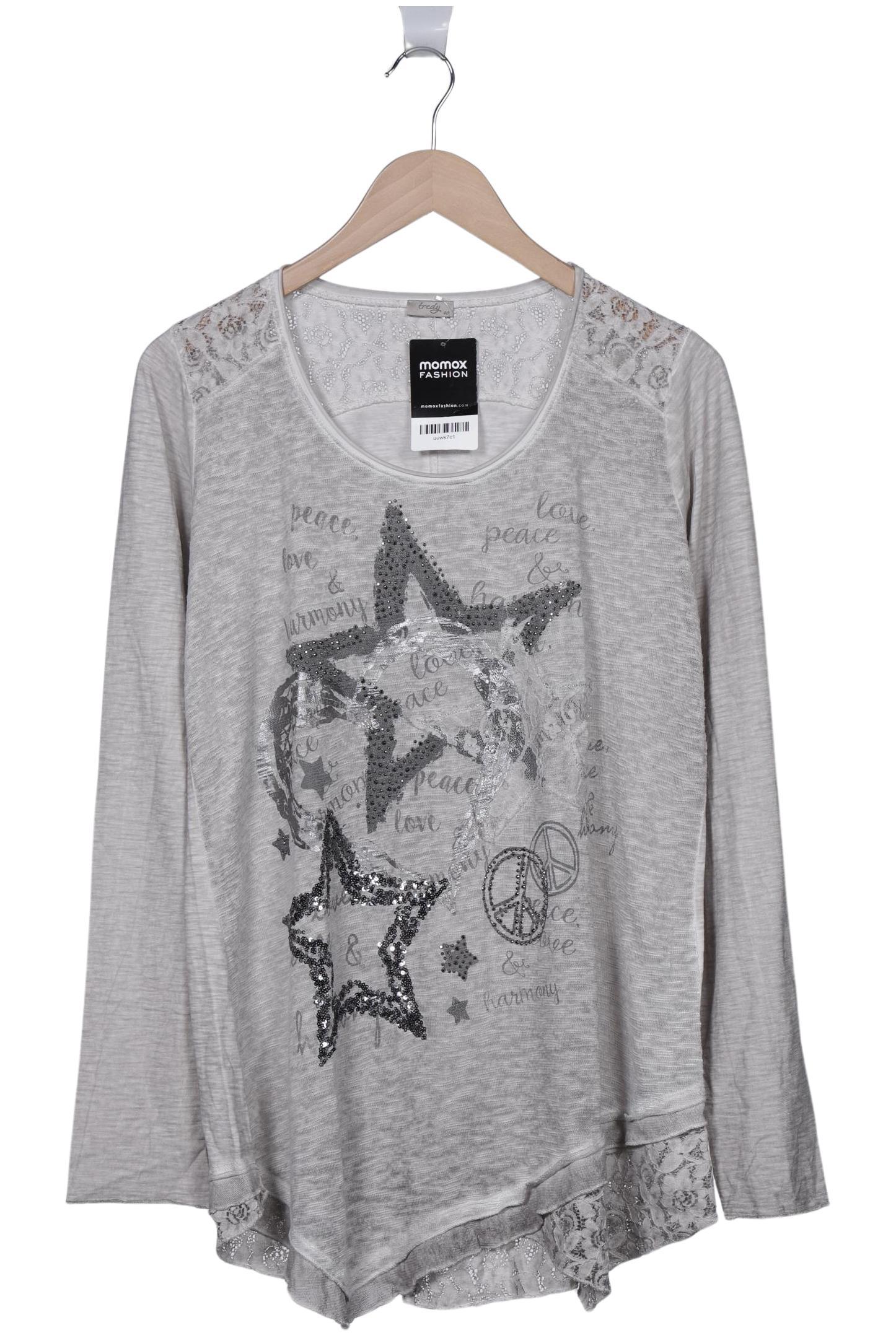 

tredy Damen Langarmshirt, grau, Gr. 40
