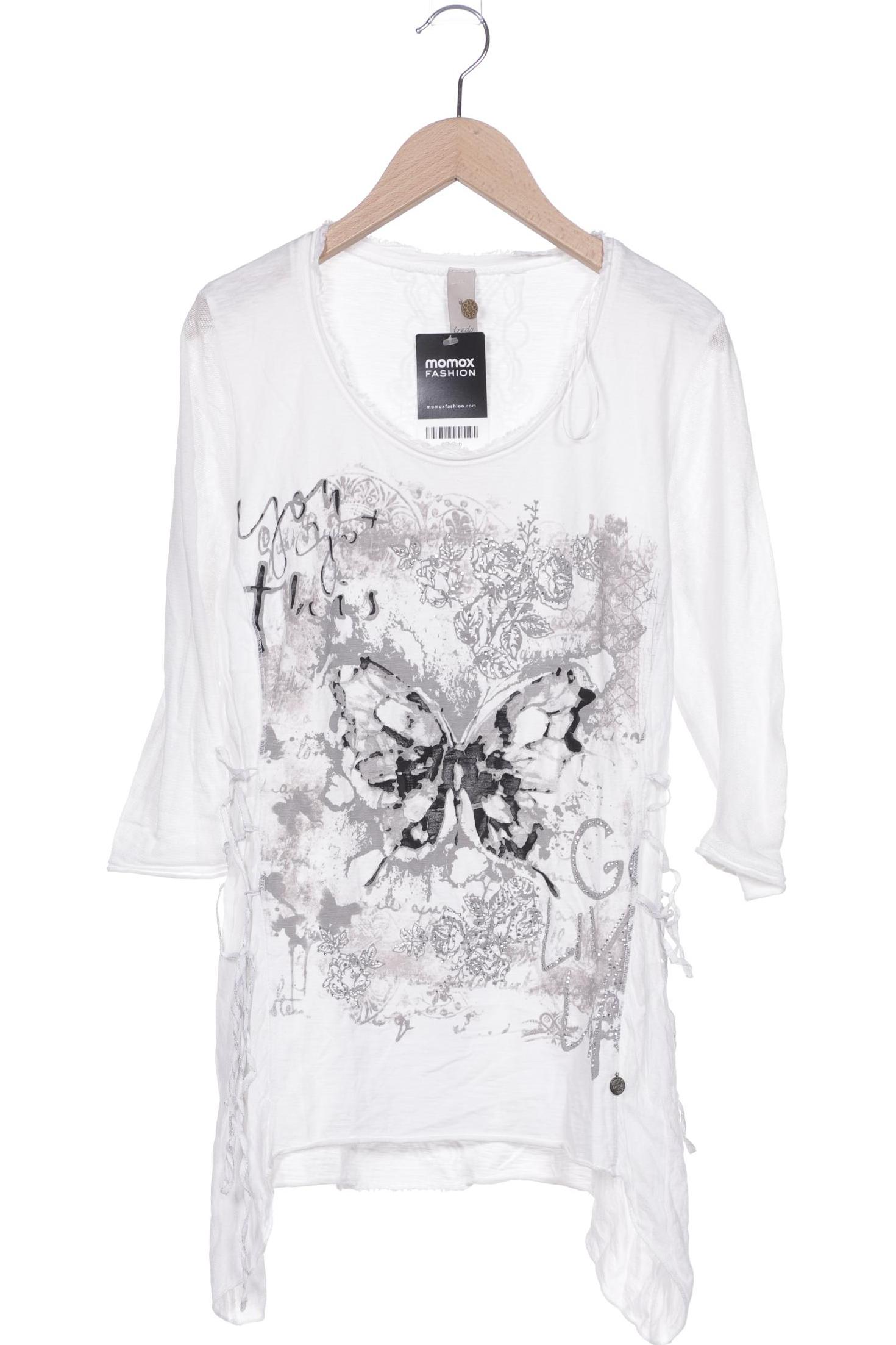 

tredy Damen Langarmshirt, weiß, Gr. 36