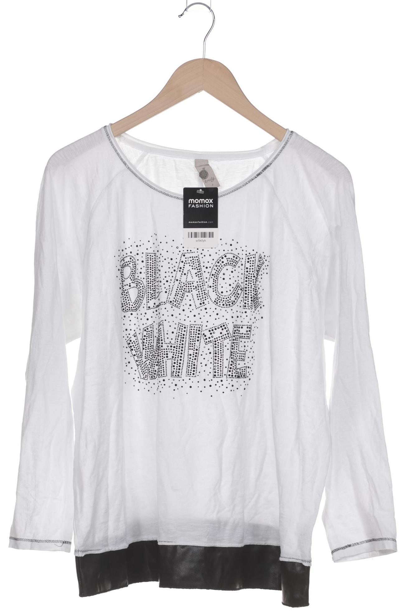 

tredy Damen Langarmshirt, weiß, Gr. 44